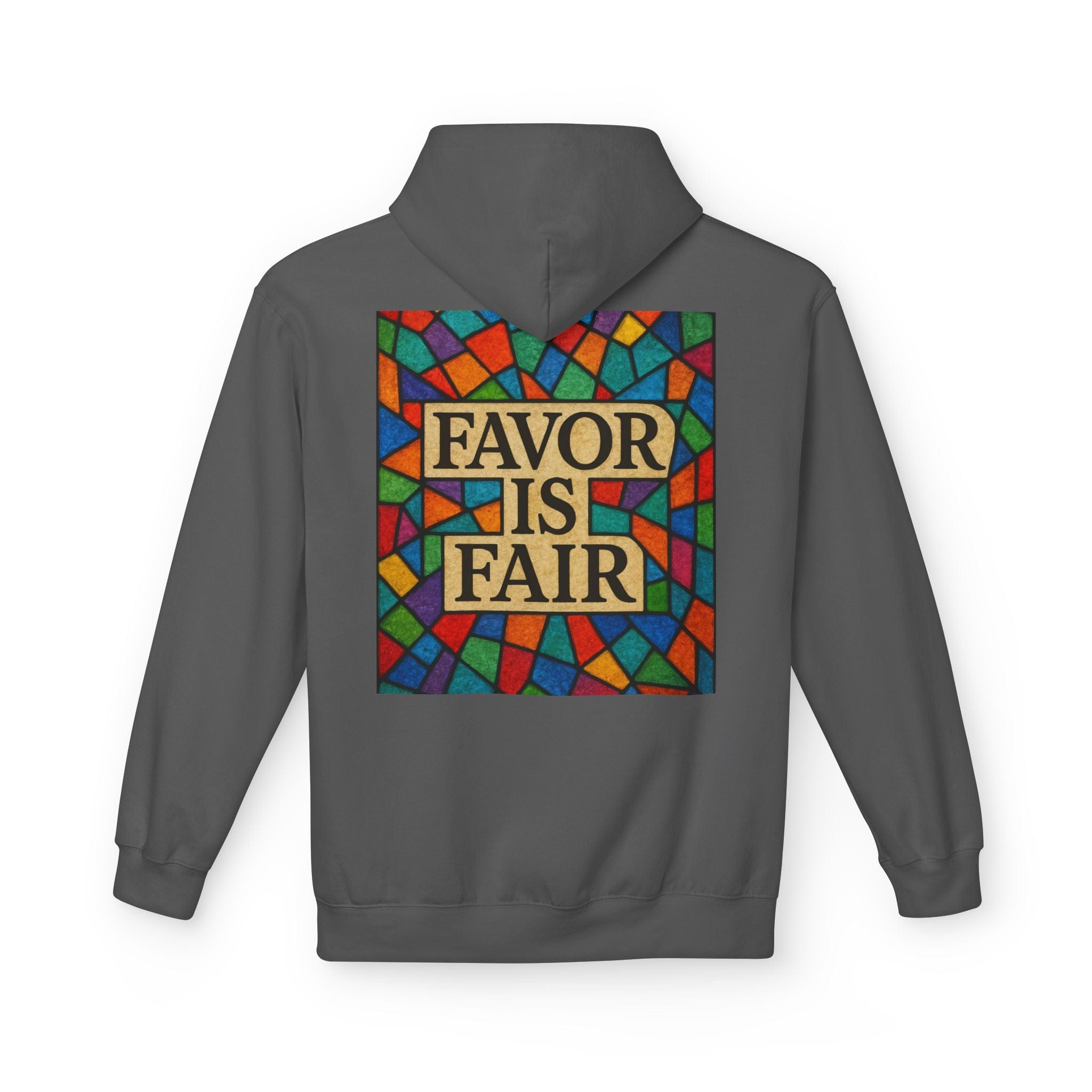 Unisex Stained Glass Favor Is Fair Hoodie, Unisex Fashion Sweatshirt