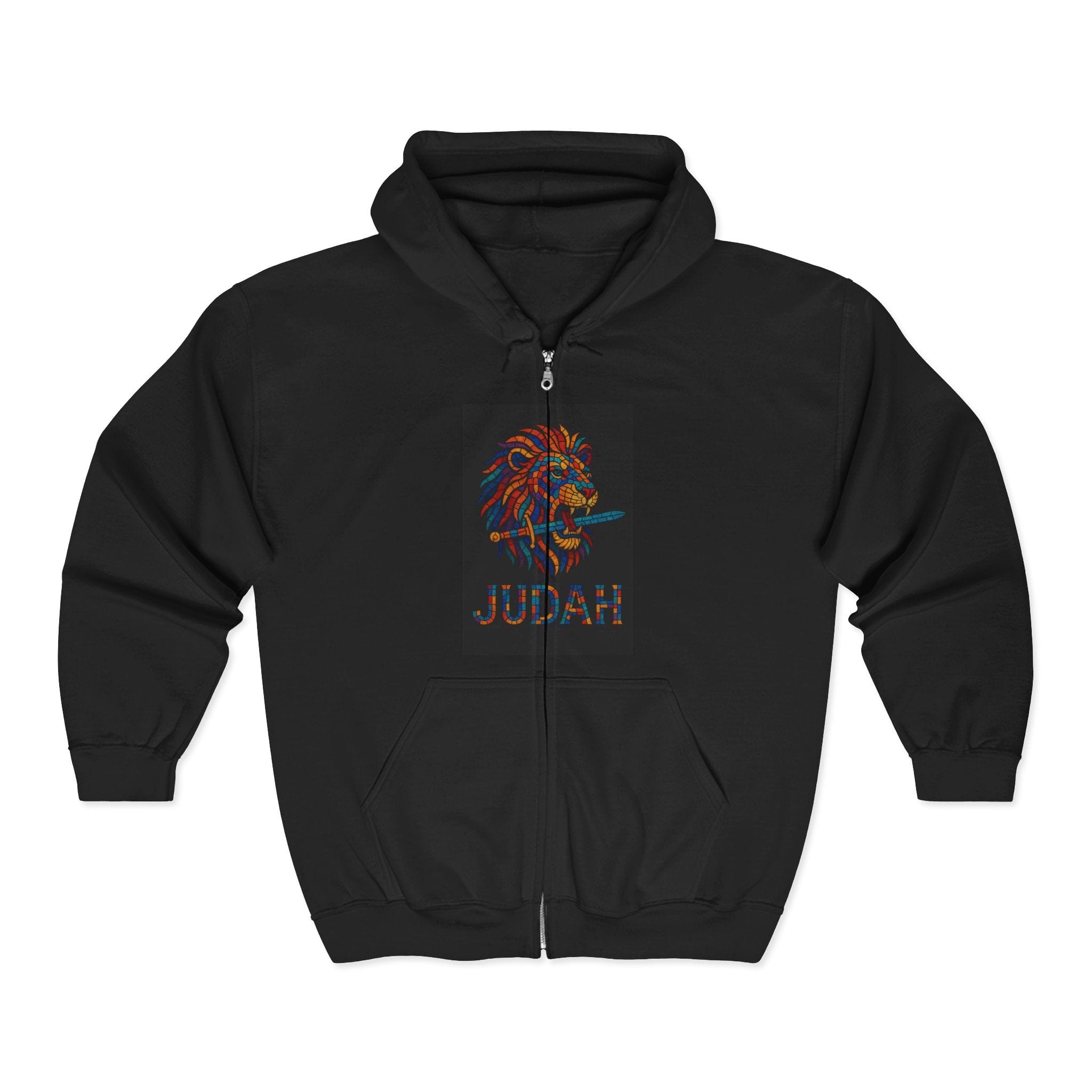 JKFstylez Hoodie Black / S Unisex Vibrant Lion Design Hoodie: