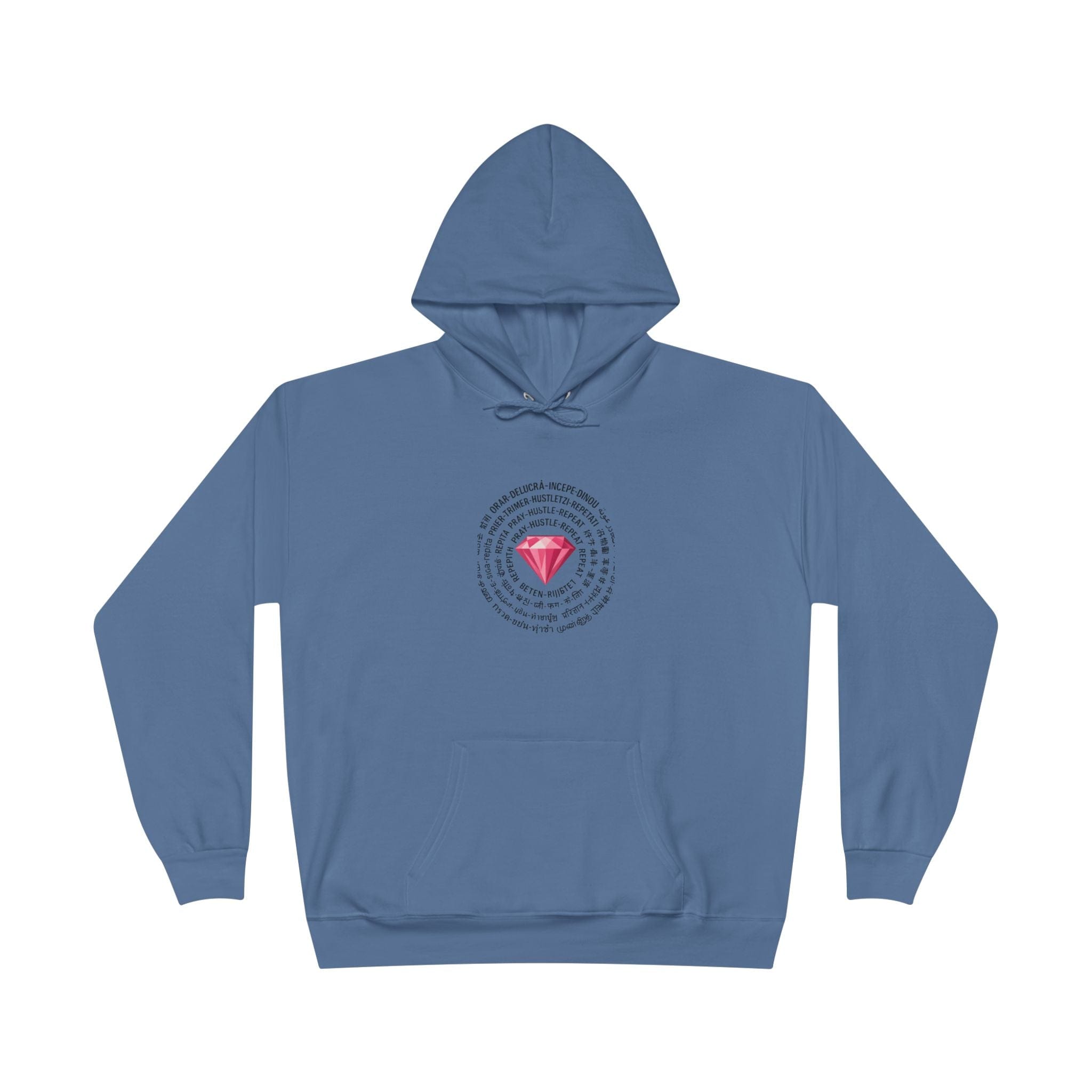 JKFstylez Hoodie Denim Blue / S Unisex Pray Hustle Repeat Hoodie