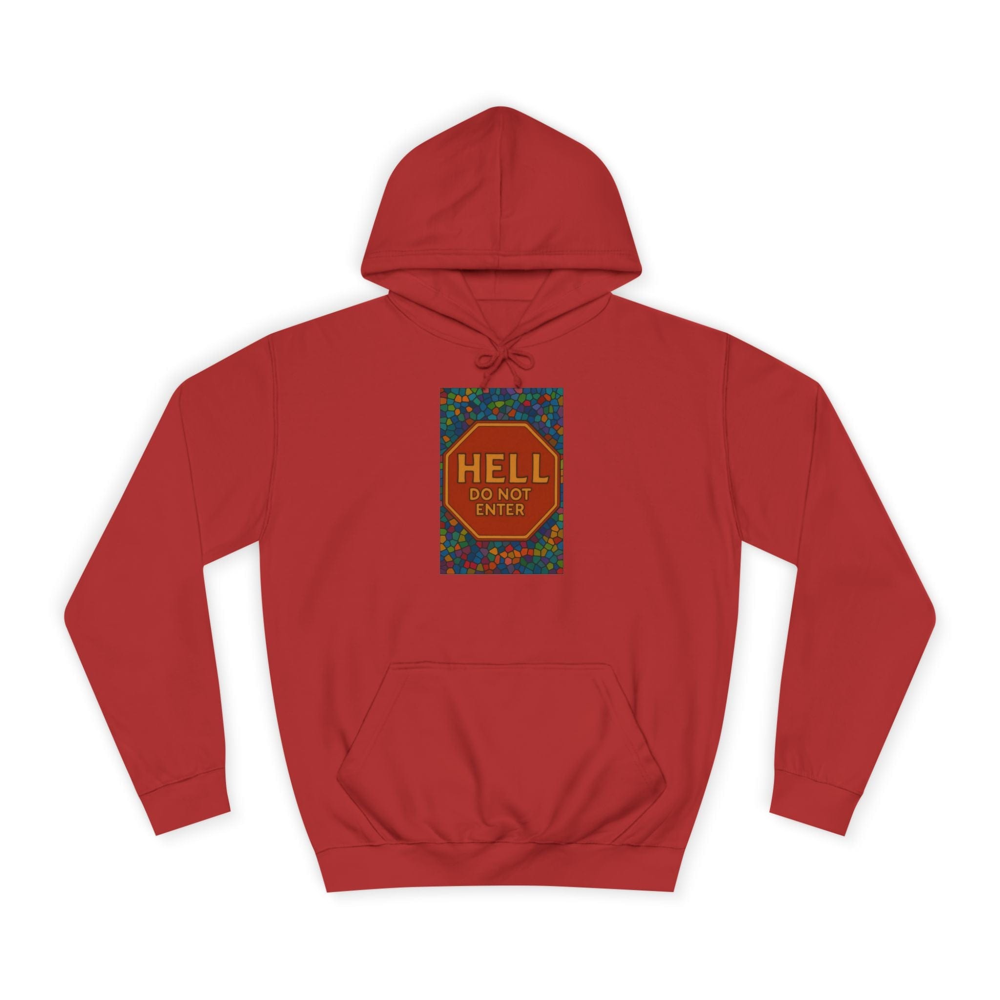 JKFstylez Hoodie Fire Red / S Unisex 'Hell Do Not Enter' Hoodie