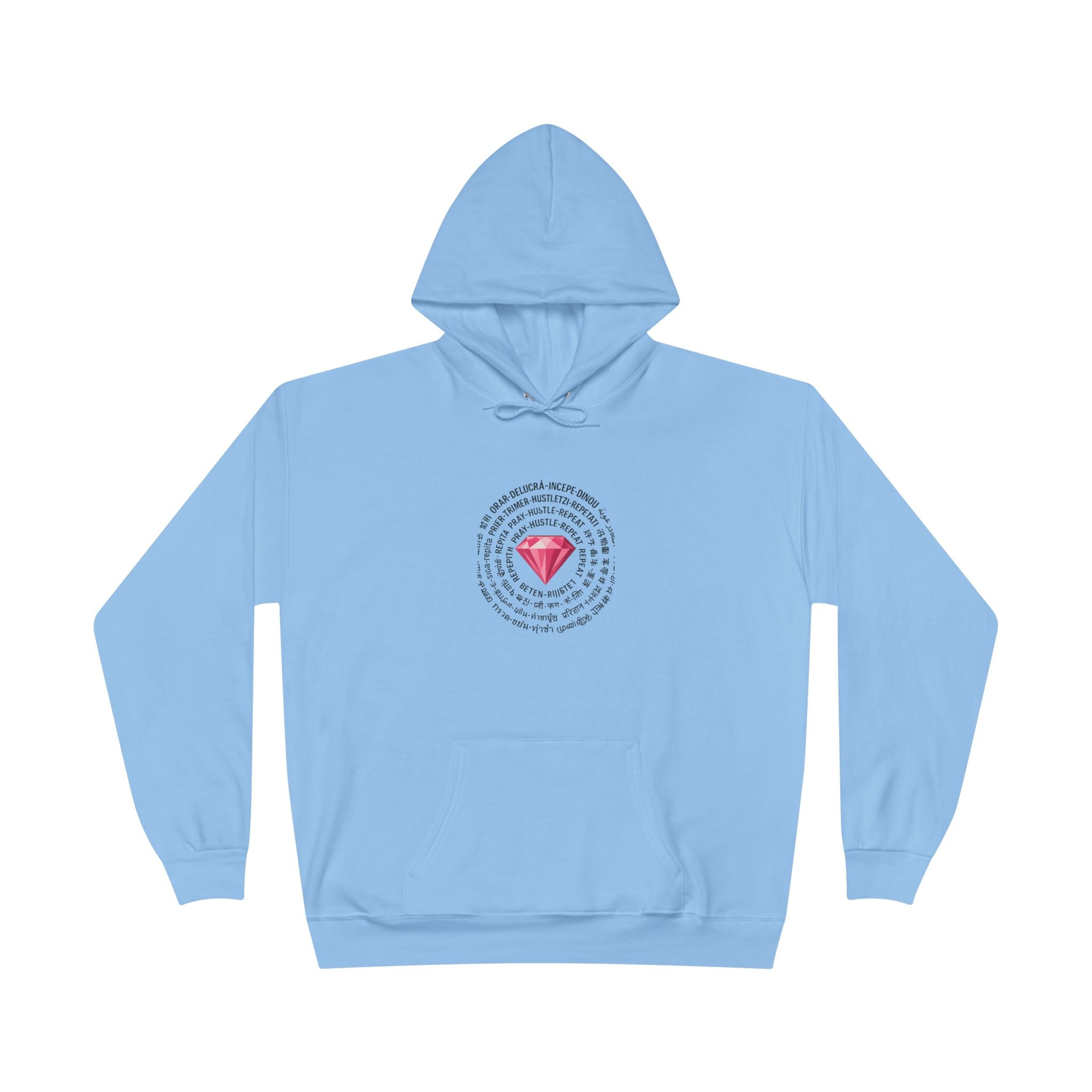 JKFstylez Hoodie Light Blue / XL Unisex Pray Hustle Repeat Hoodie