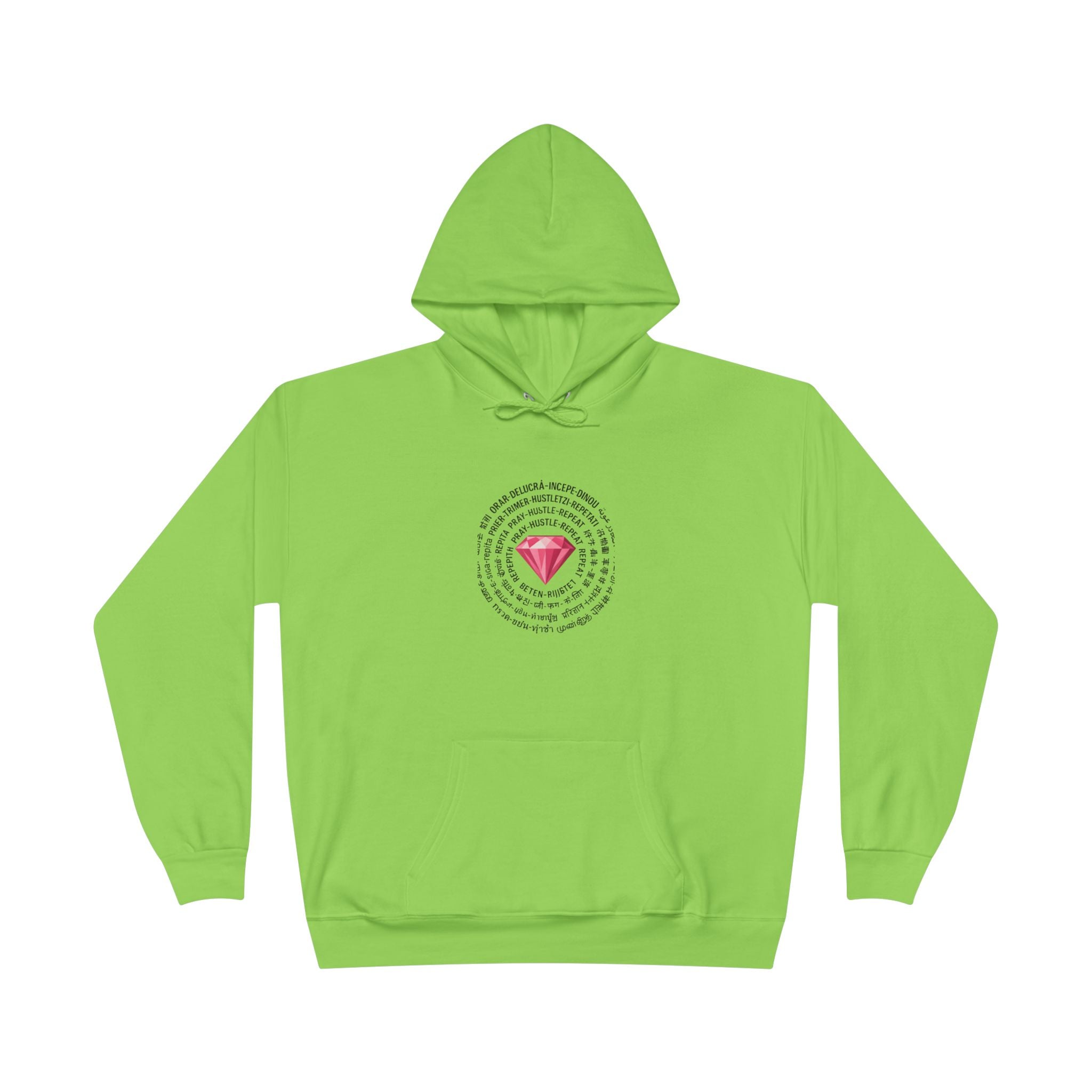 JKFstylez Hoodie Lime / S Unisex Pray Hustle Repeat Hoodie
