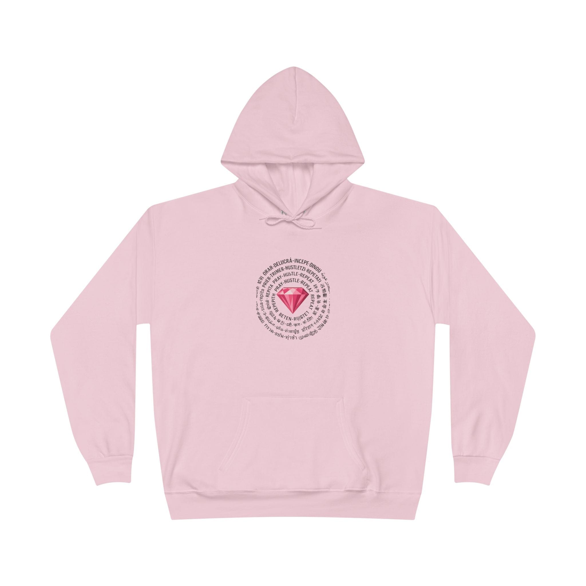 JKFstylez Hoodie Pale Pink / 2XL Unisex Pray Hustle Repeat Hoodie