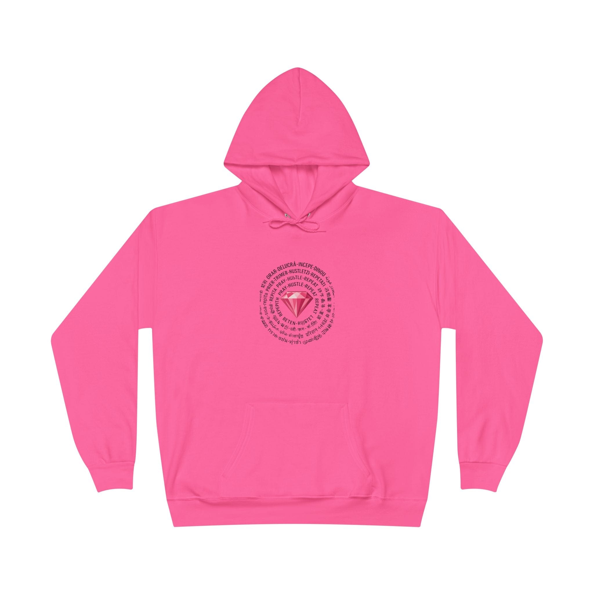 JKFstylez Hoodie Safety Pink / S Unisex Pray Hustle Repeat Hoodie