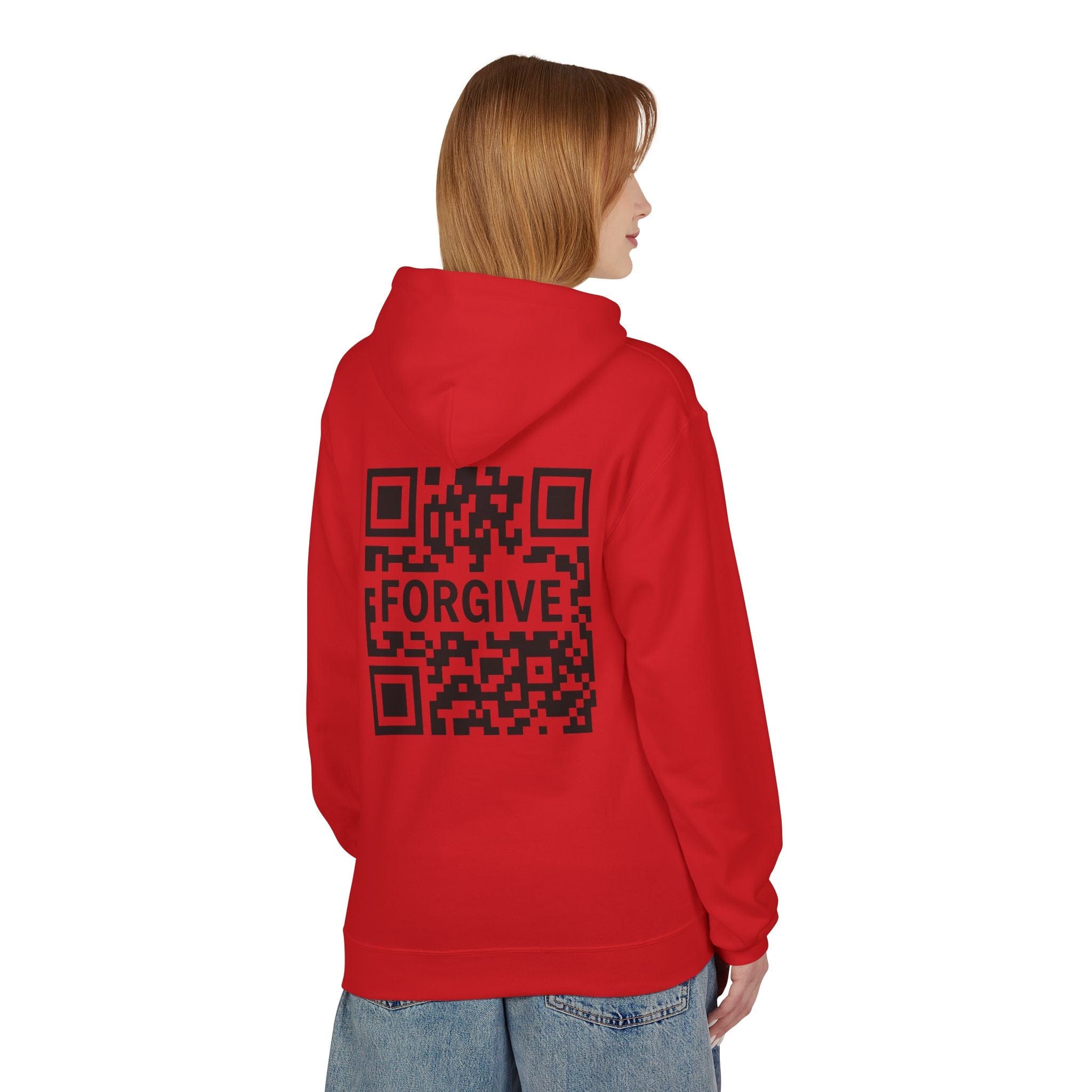 JKFstylez Hoodie Unisex Forgive QR Code Hoodie