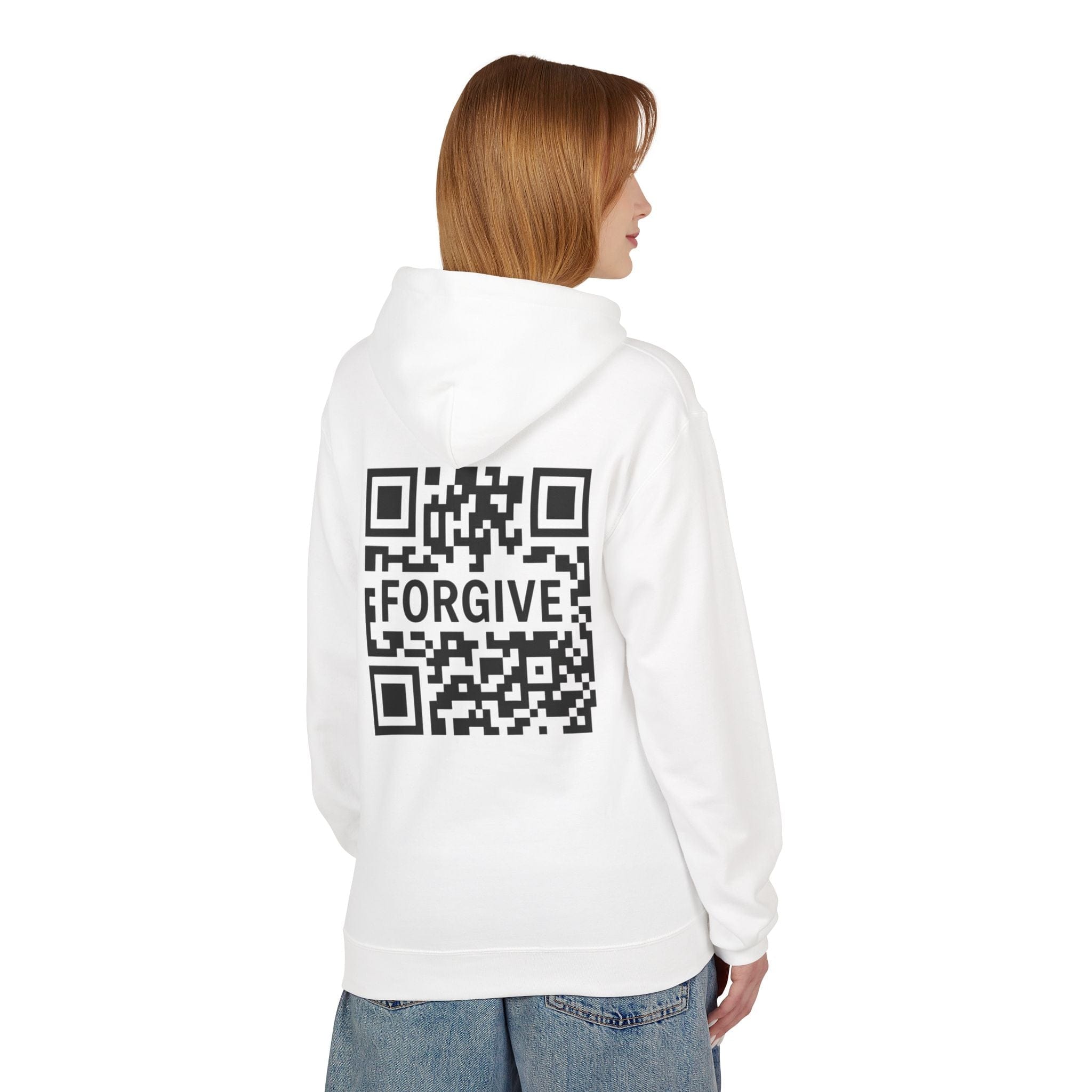 JKFstylez Hoodie Unisex Forgive QR Code Hoodie