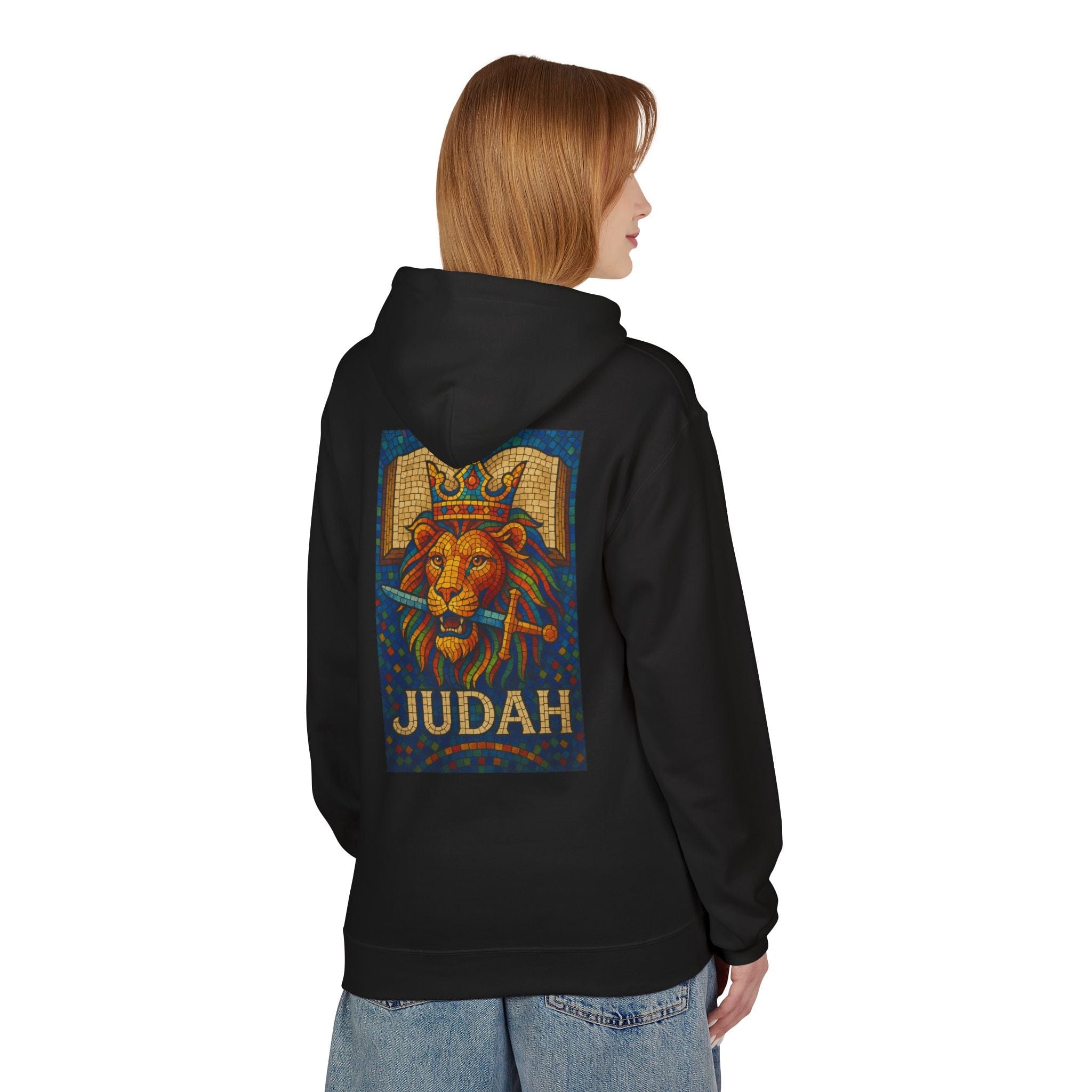 JKFstylez Hoodie Unisex Judah Lion Fleece Hoodie