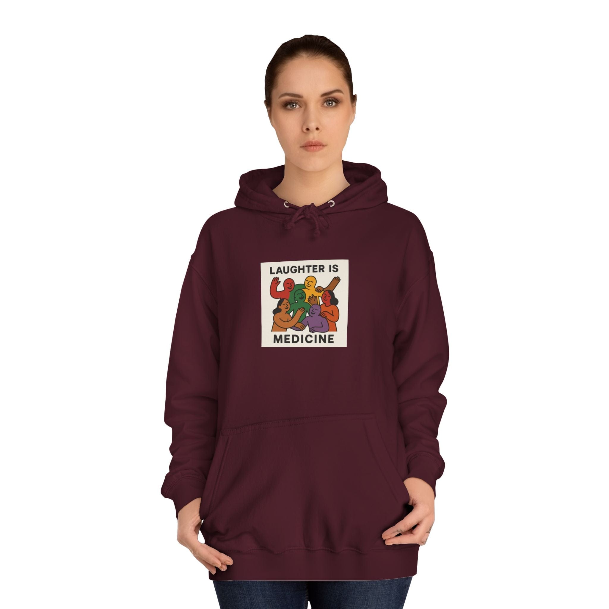 JKFstylez Hoodie Unisex Laughter is Medicine Hoodie