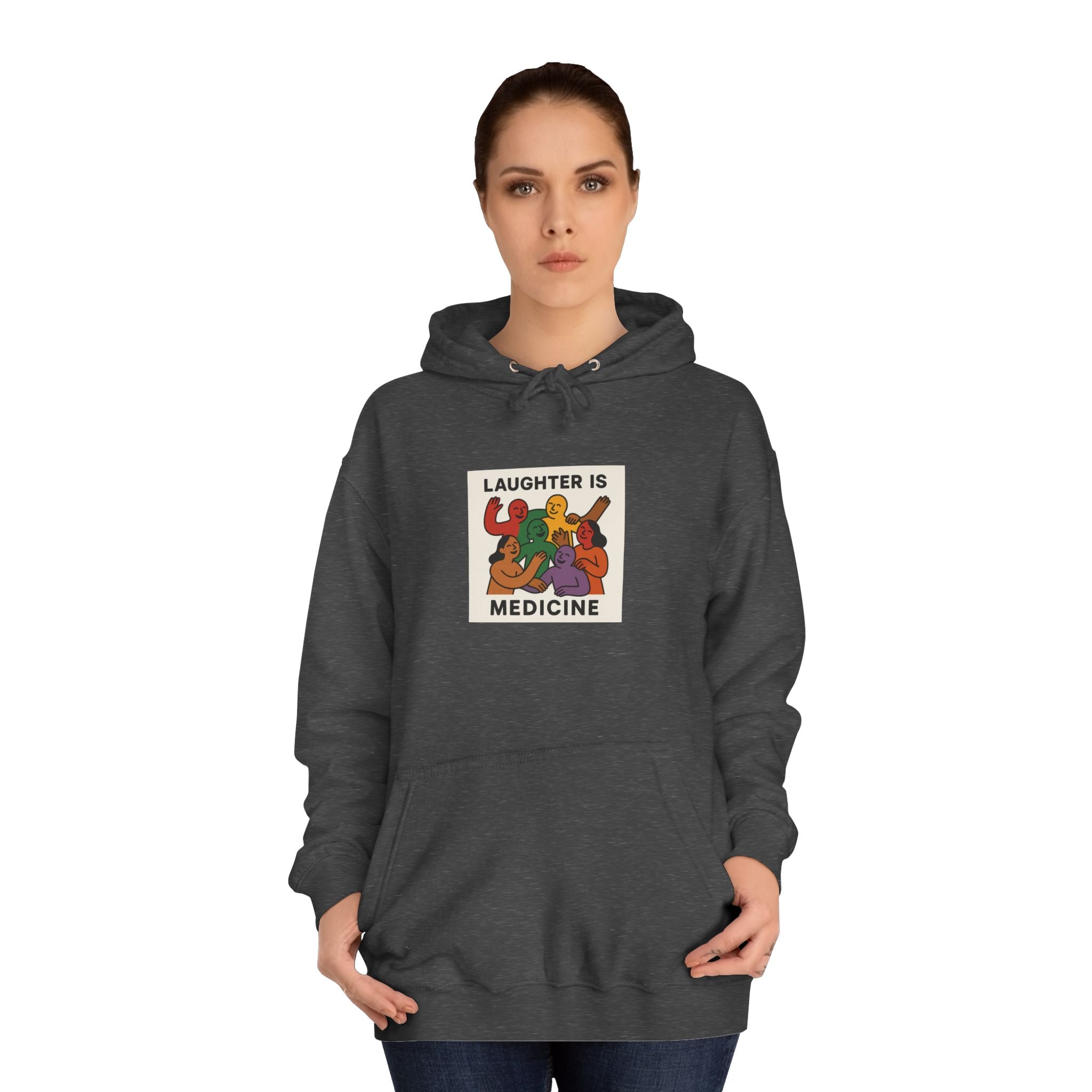 JKFstylez Hoodie Unisex Laughter is Medicine Hoodie