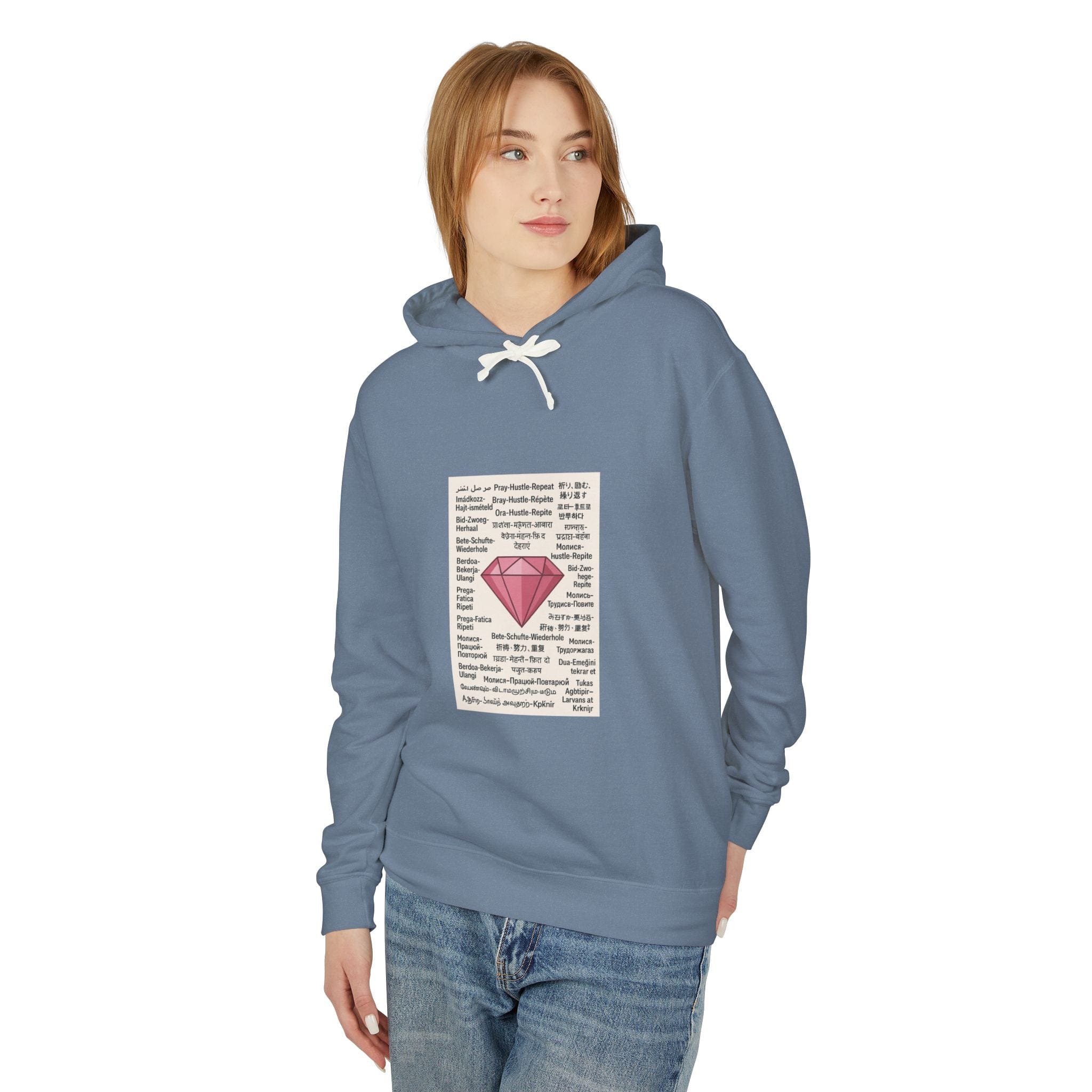 JKFstylez Hoodie Unisex Pray Hustle Repeat Hooded Sweatshirt