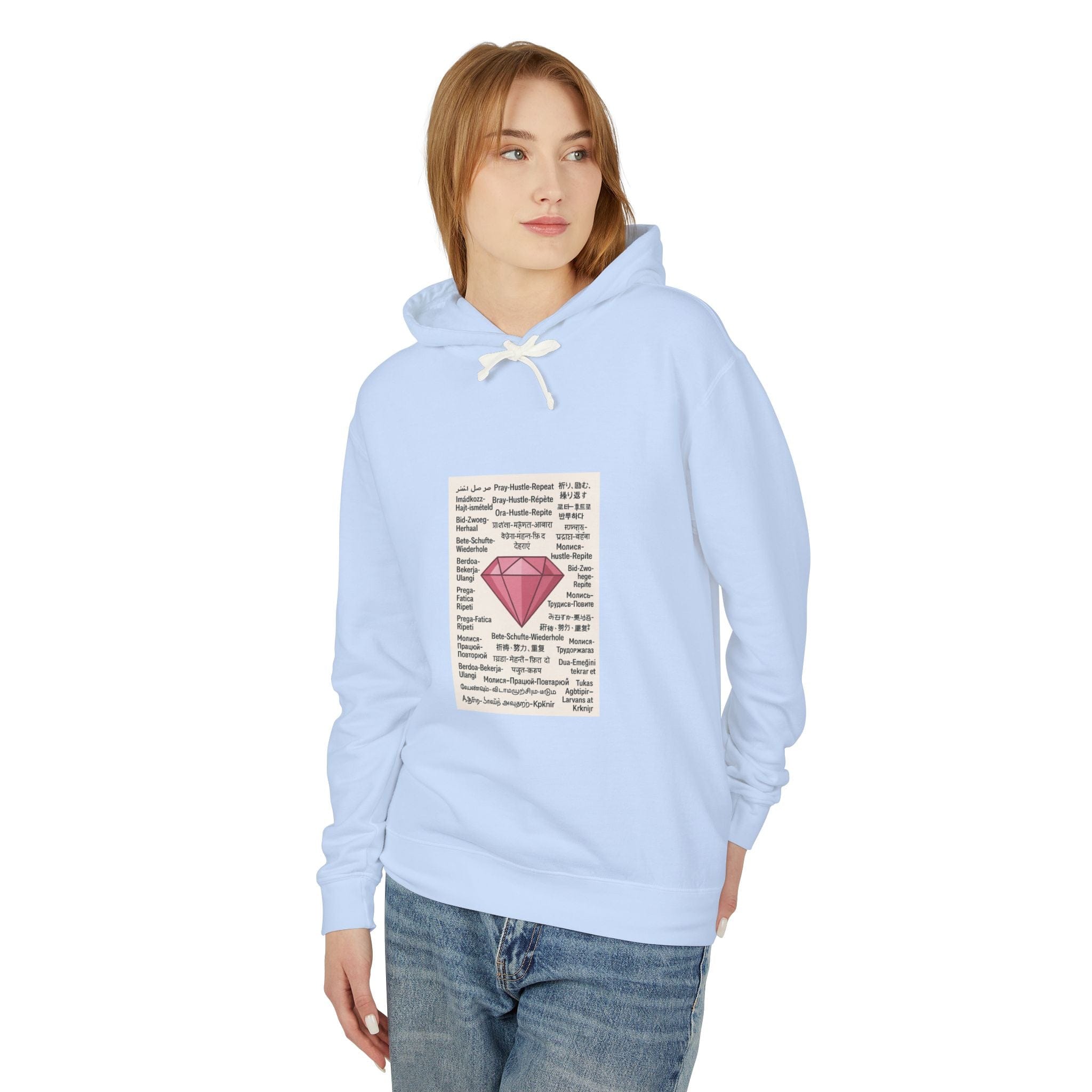 JKFstylez Hoodie Unisex Pray Hustle Repeat Hooded Sweatshirt