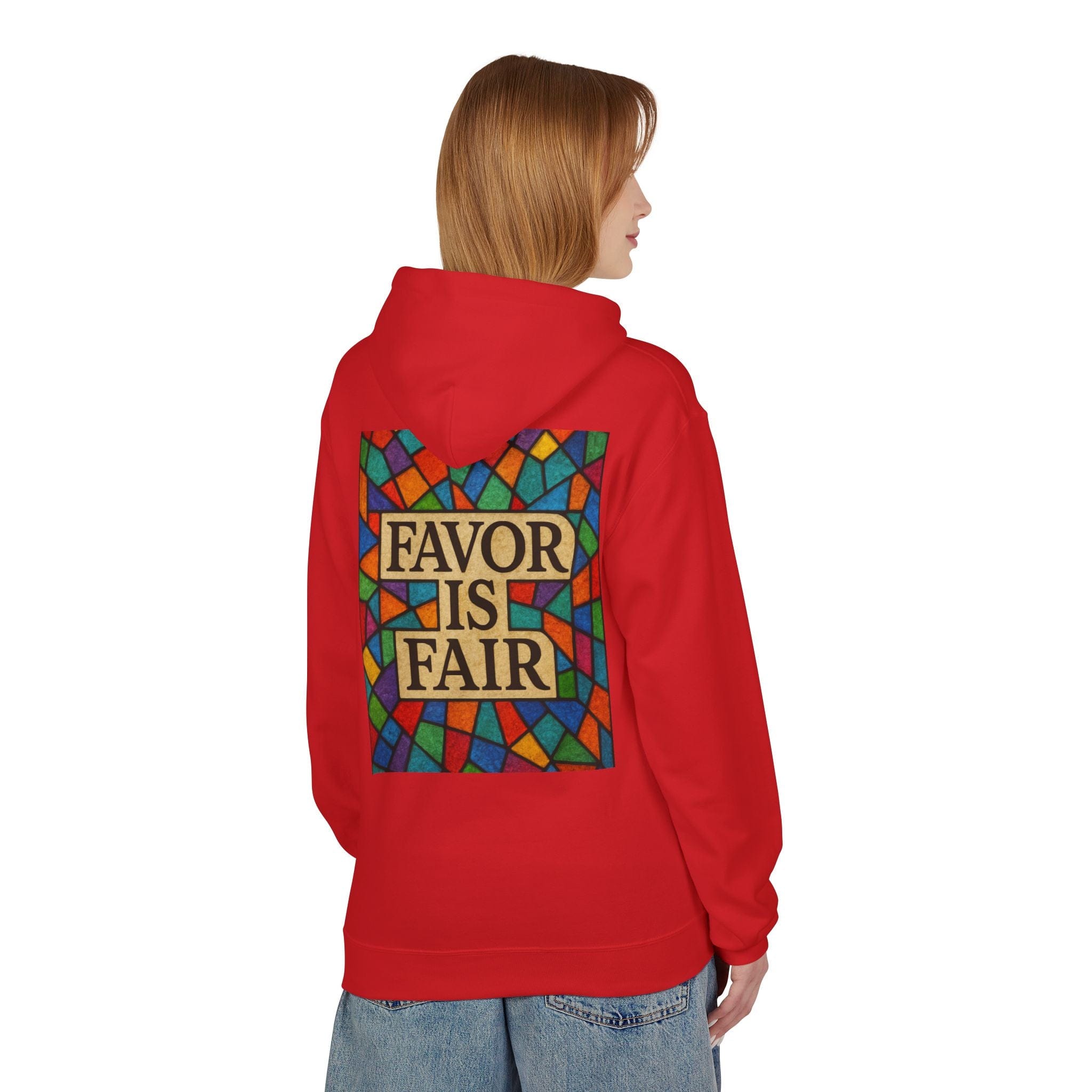 JKFstylez Hoodie Unisex Stained Glass Favor Is Fair Hoodie, Unisex Fashion Sweatshirt