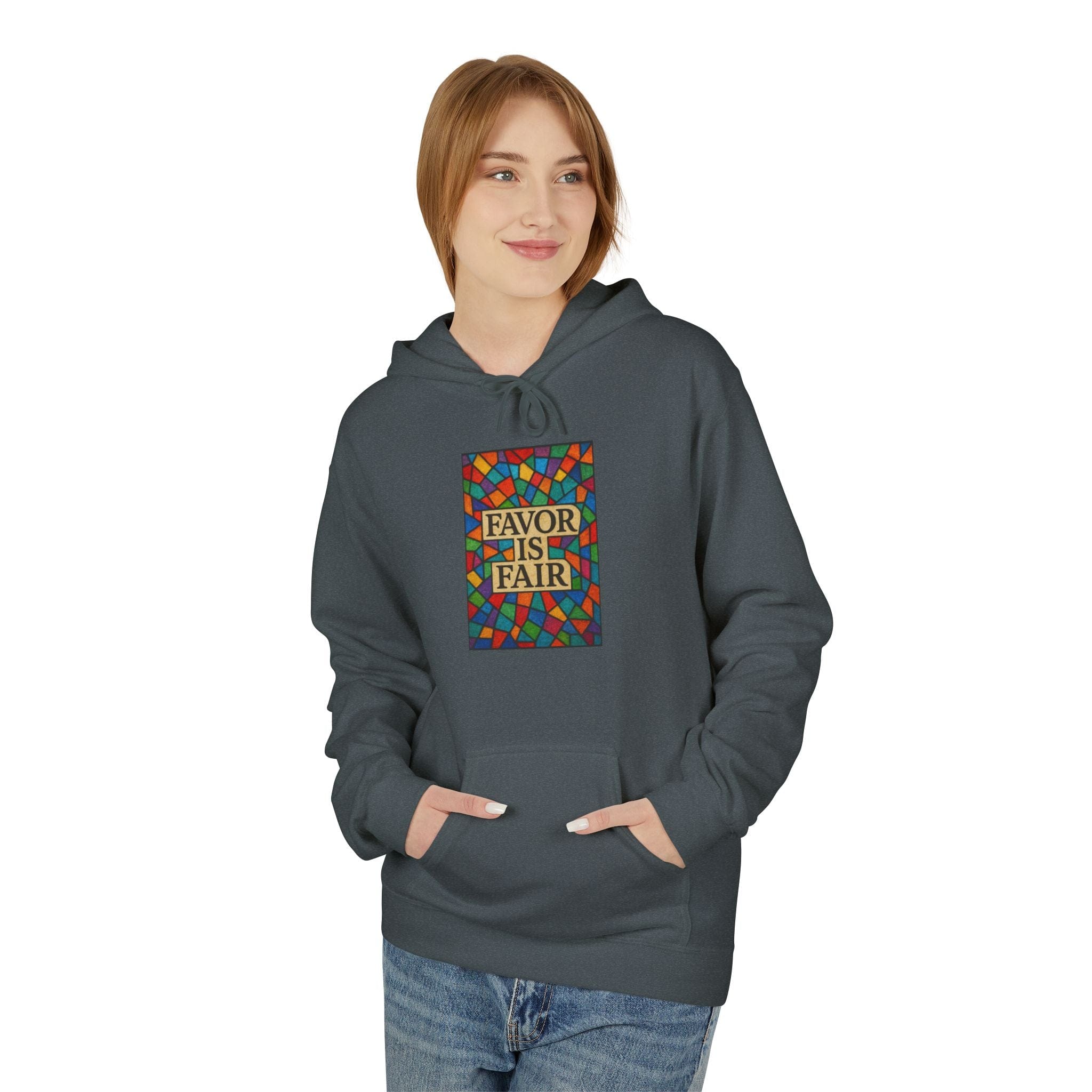 JKFstylez Hoodie United Stained Glass Favor Is Fair Hoodie, Unisex Fashion Sweatshirt