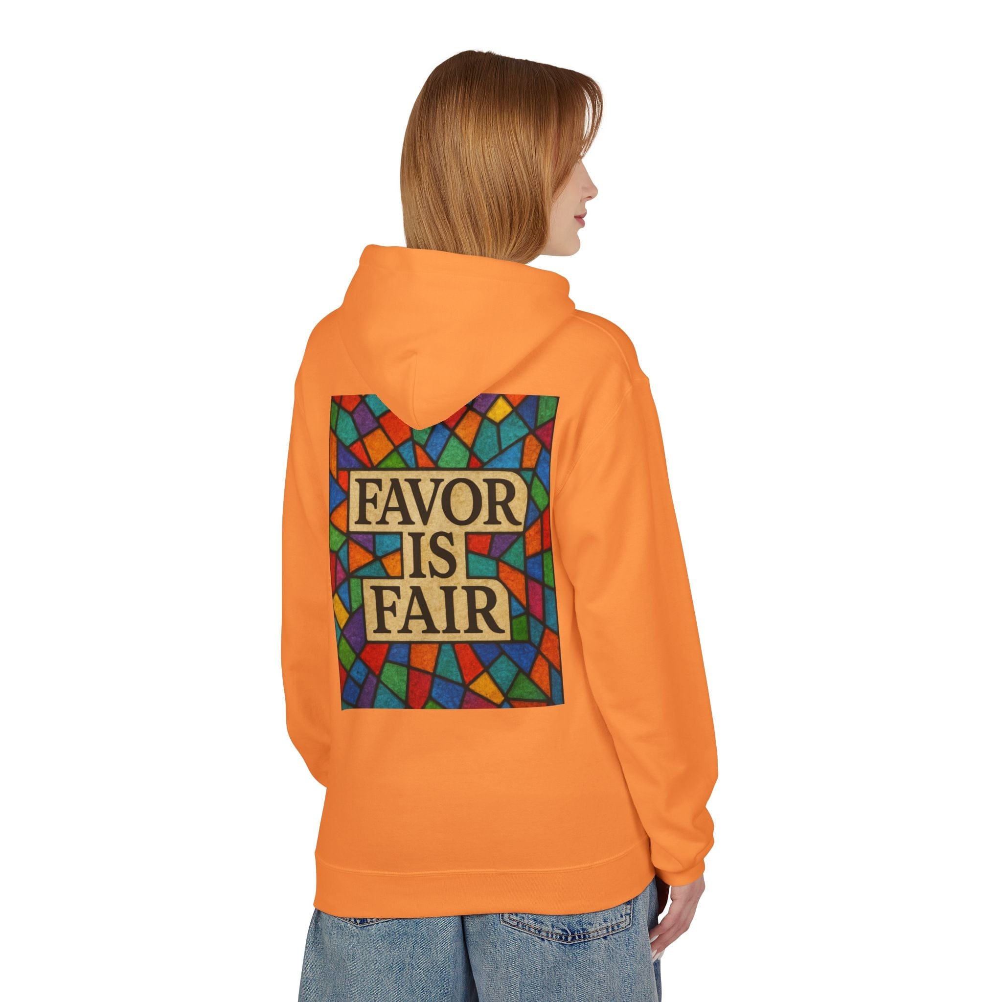 JKFstylez Hoodie United Stained Glass Favor Is Fair Hoodie, Unisex Fashion Sweatshirt