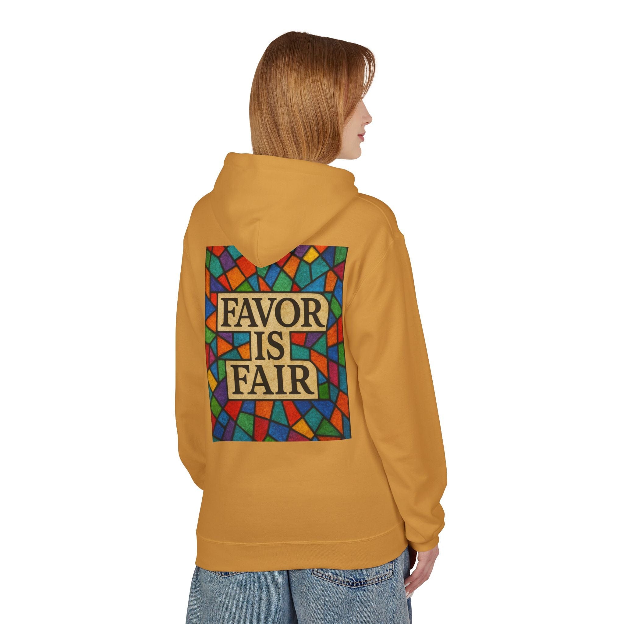 JKFstylez Hoodie United Stained Glass Favor Is Fair Hoodie, Unisex Fashion Sweatshirt
