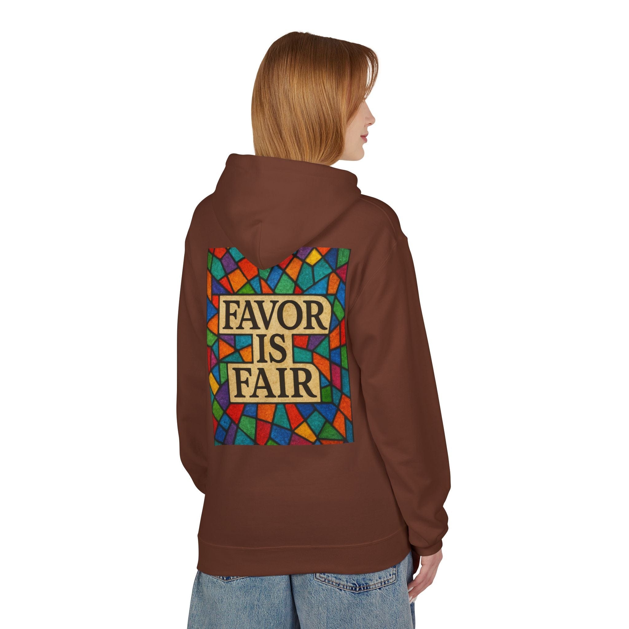 JKFstylez Hoodie United Stained Glass Favor Is Fair Hoodie, Unisex Fashion Sweatshirt