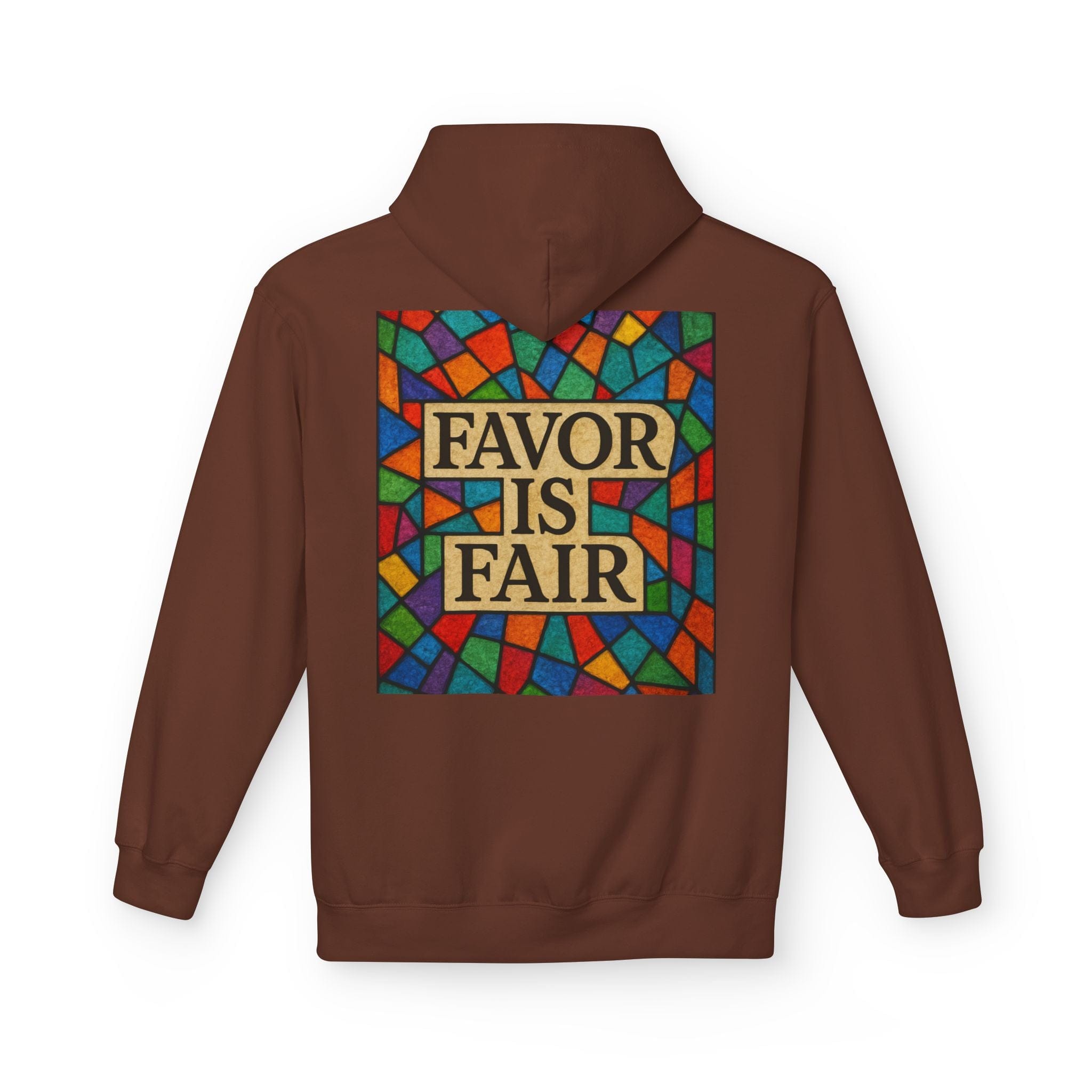 JKFstylez Hoodie United Stained Glass Favor Is Fair Hoodie, Unisex Fashion Sweatshirt