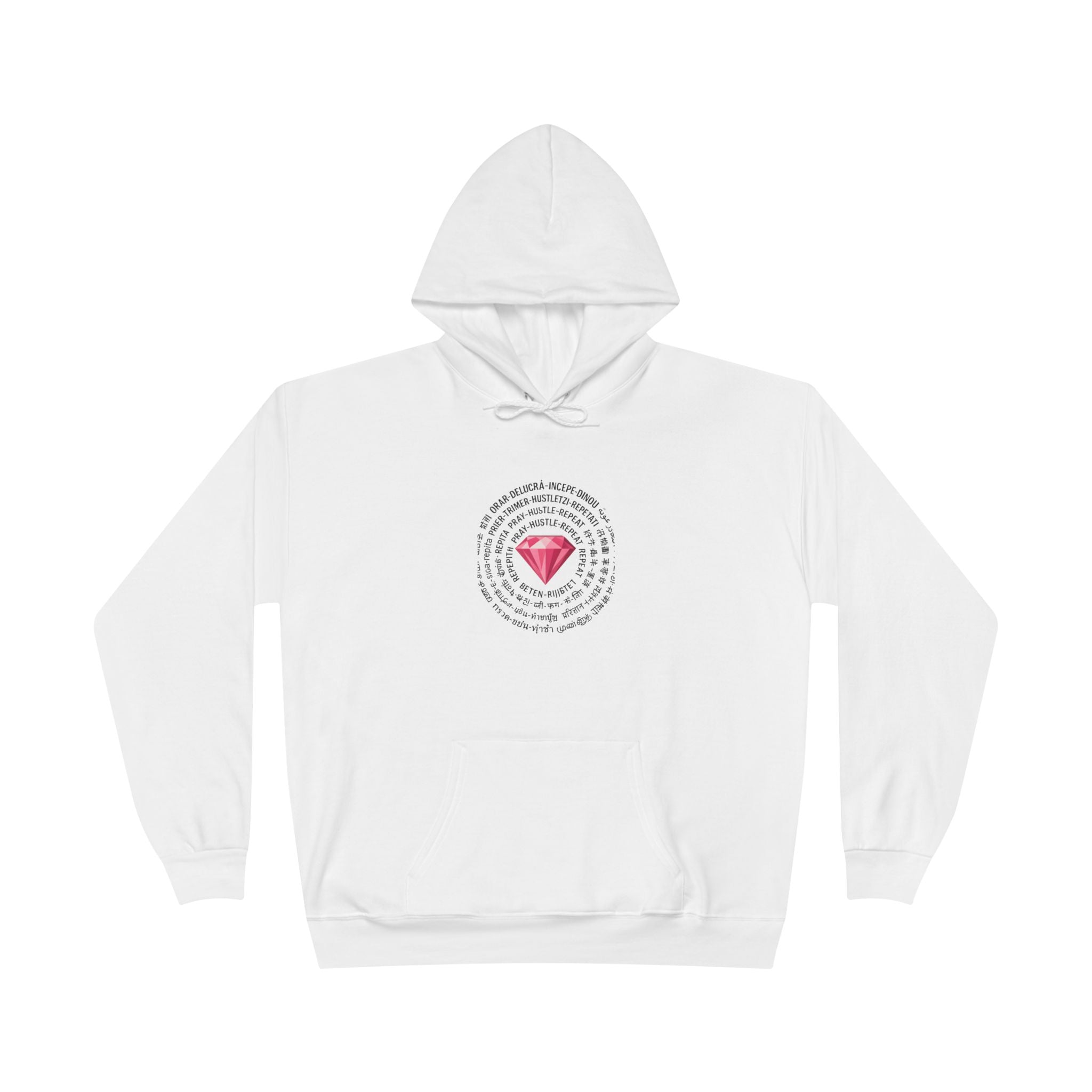 JKFstylez Hoodie White / S Unisex Pray Hustle Repeat Hoodie