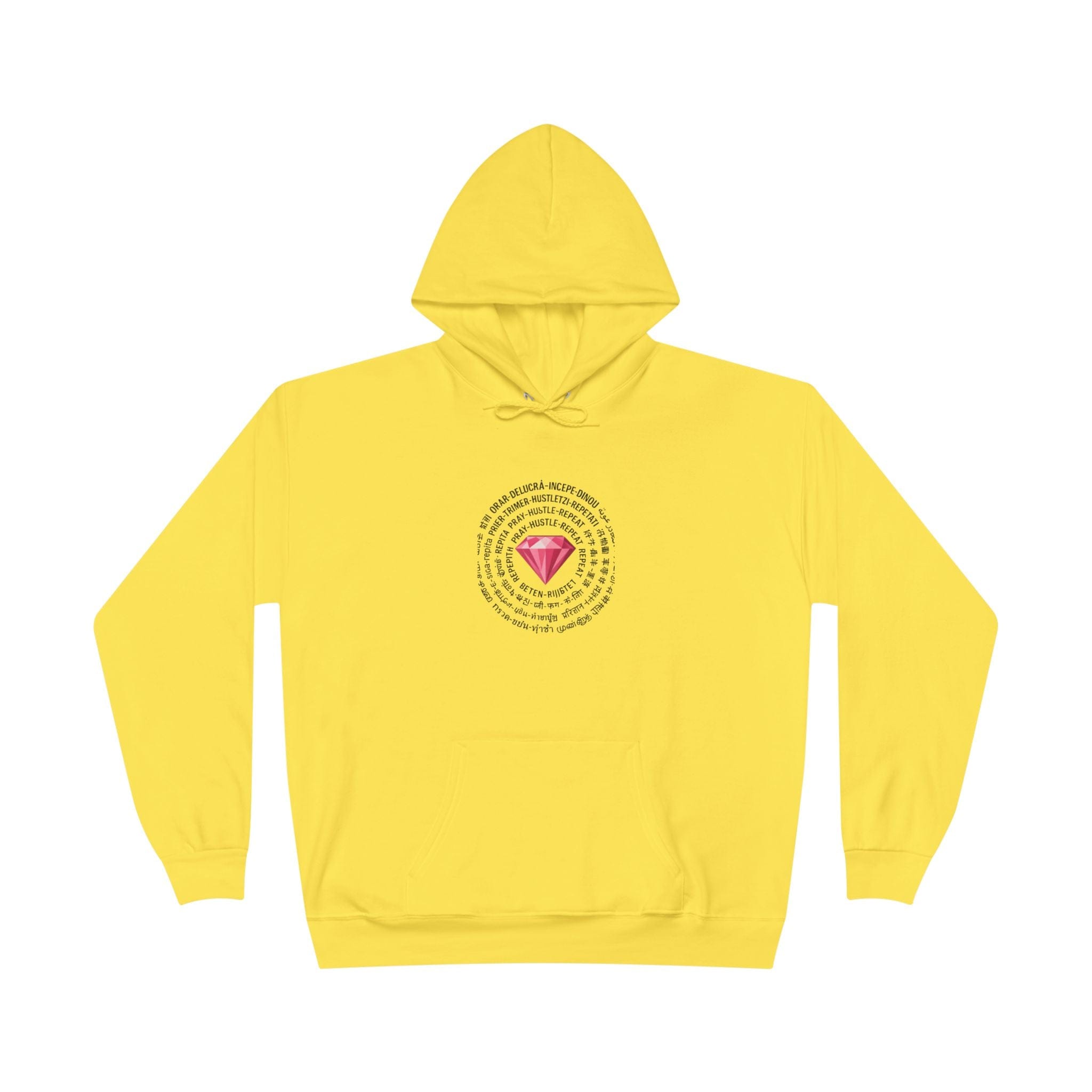 JKFstylez Hoodie Yellow / S Unisex Pray Hustle Repeat Hoodie