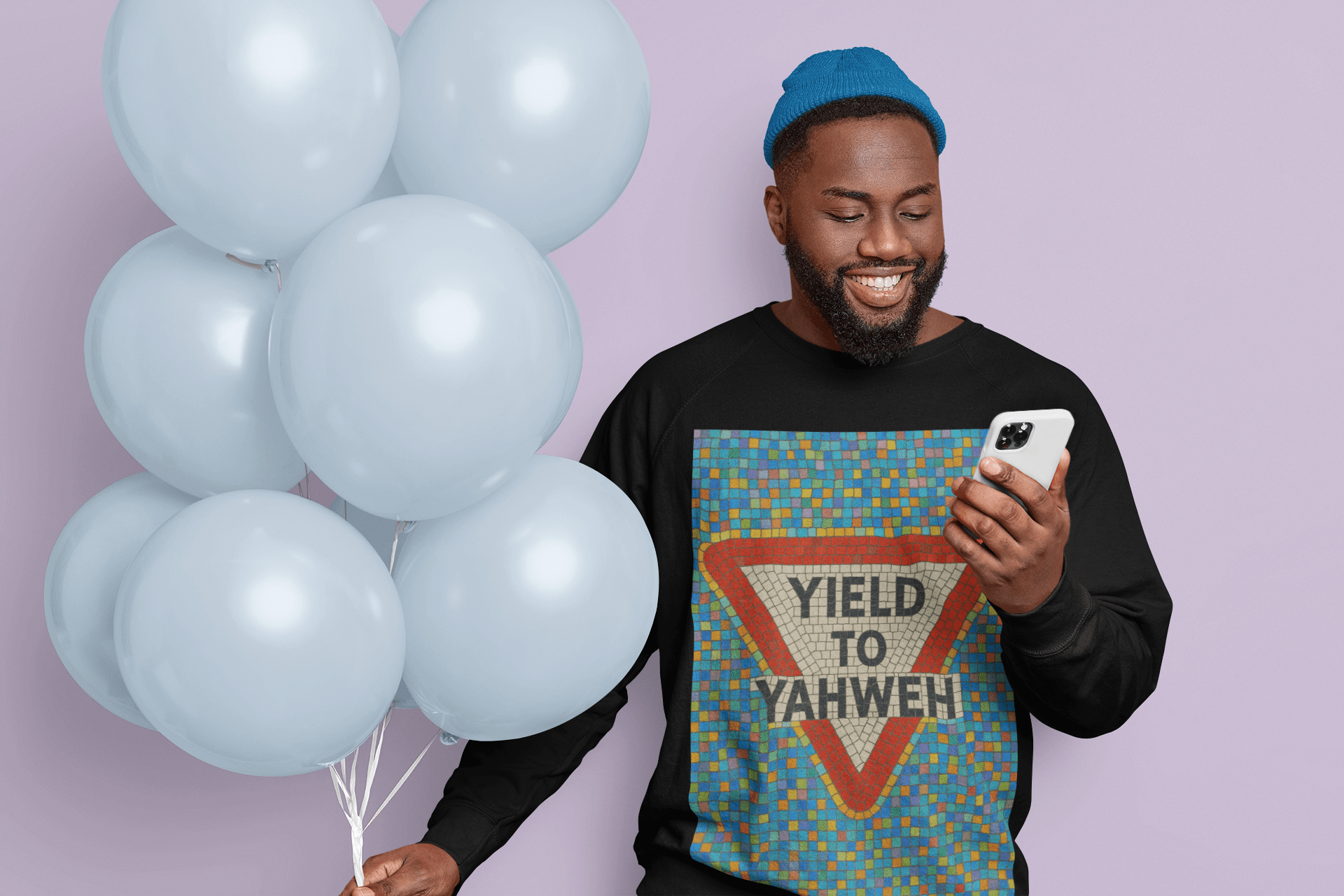 JKFstylez Long-sleeve Unisex Long Sleeve Tee, Yield to Yahweh T-Shirt, Faith-Based Apparel