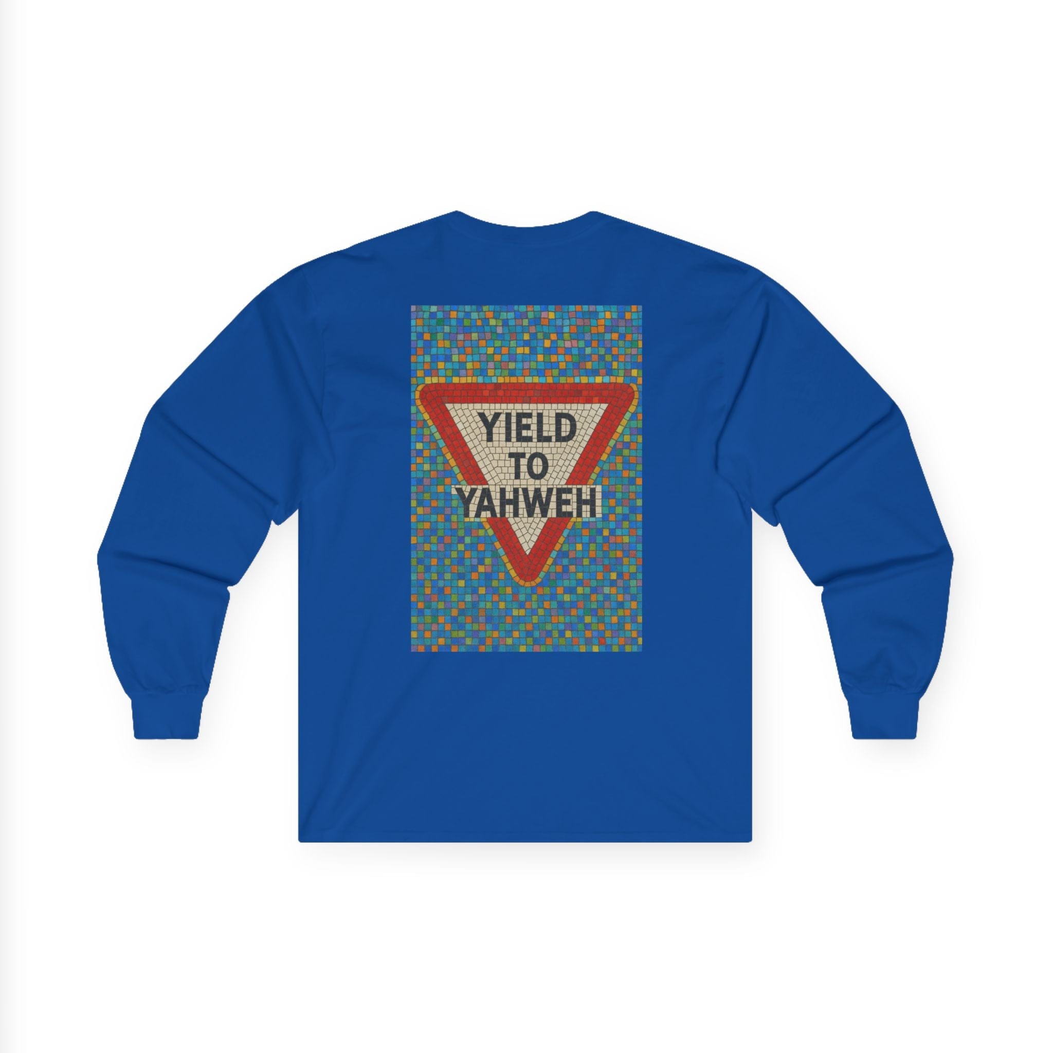 JKFstylez Long-sleeve Unisex Long Sleeve Tee, Yield to Yahweh T-Shirt, Faith-Based Apparel
