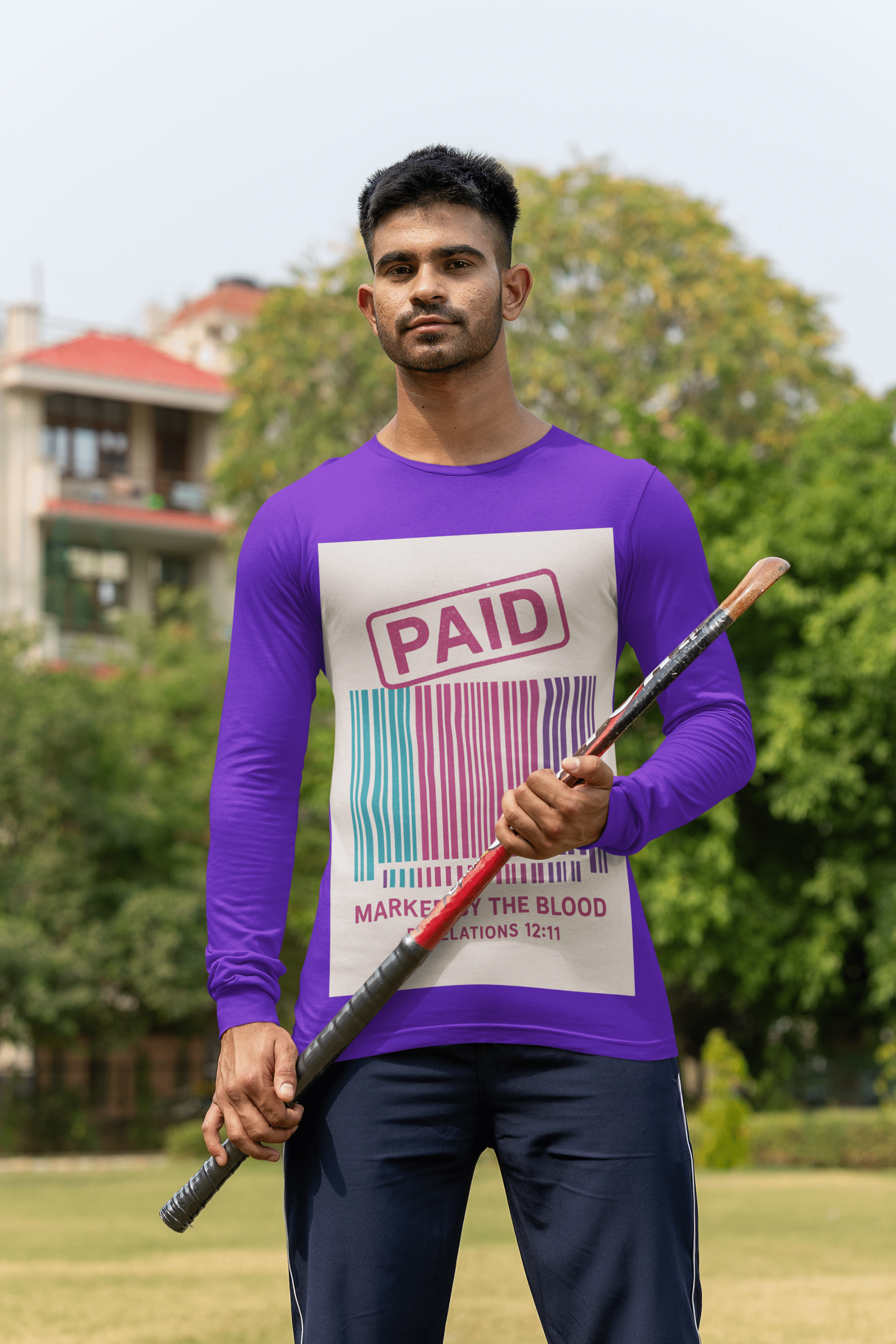 JKFstylez Long-sleeve Unisex Paid By the Blood Long Sleeve T