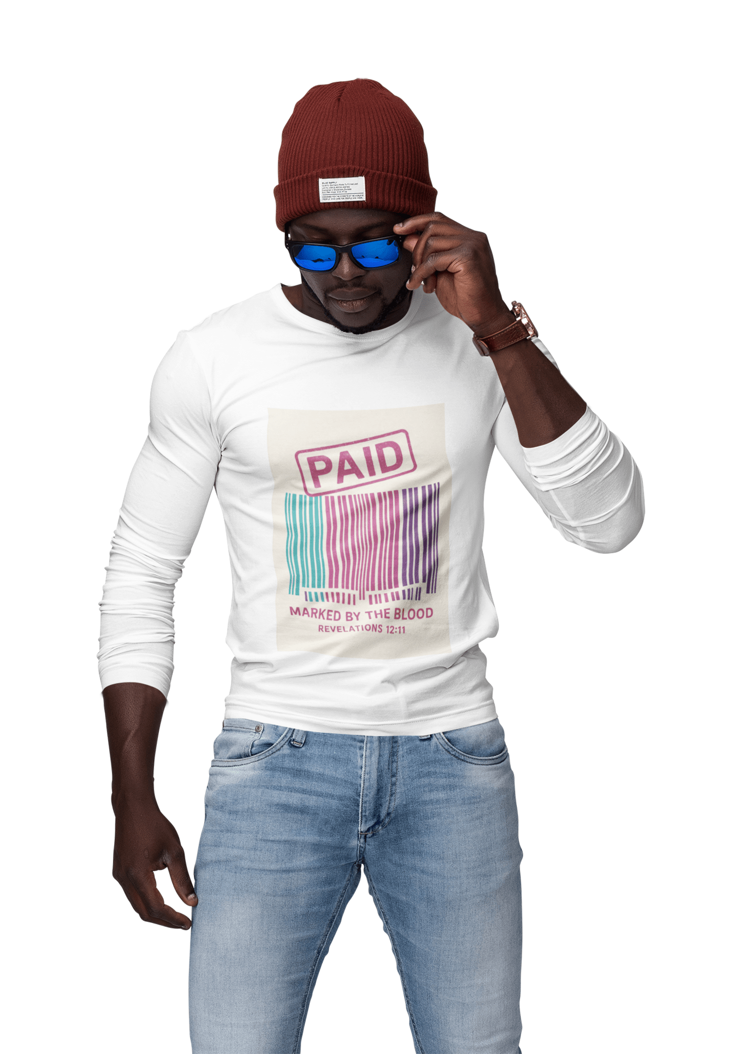 JKFstylez Long-sleeve Unisex Paid By the Blood Long Sleeve T