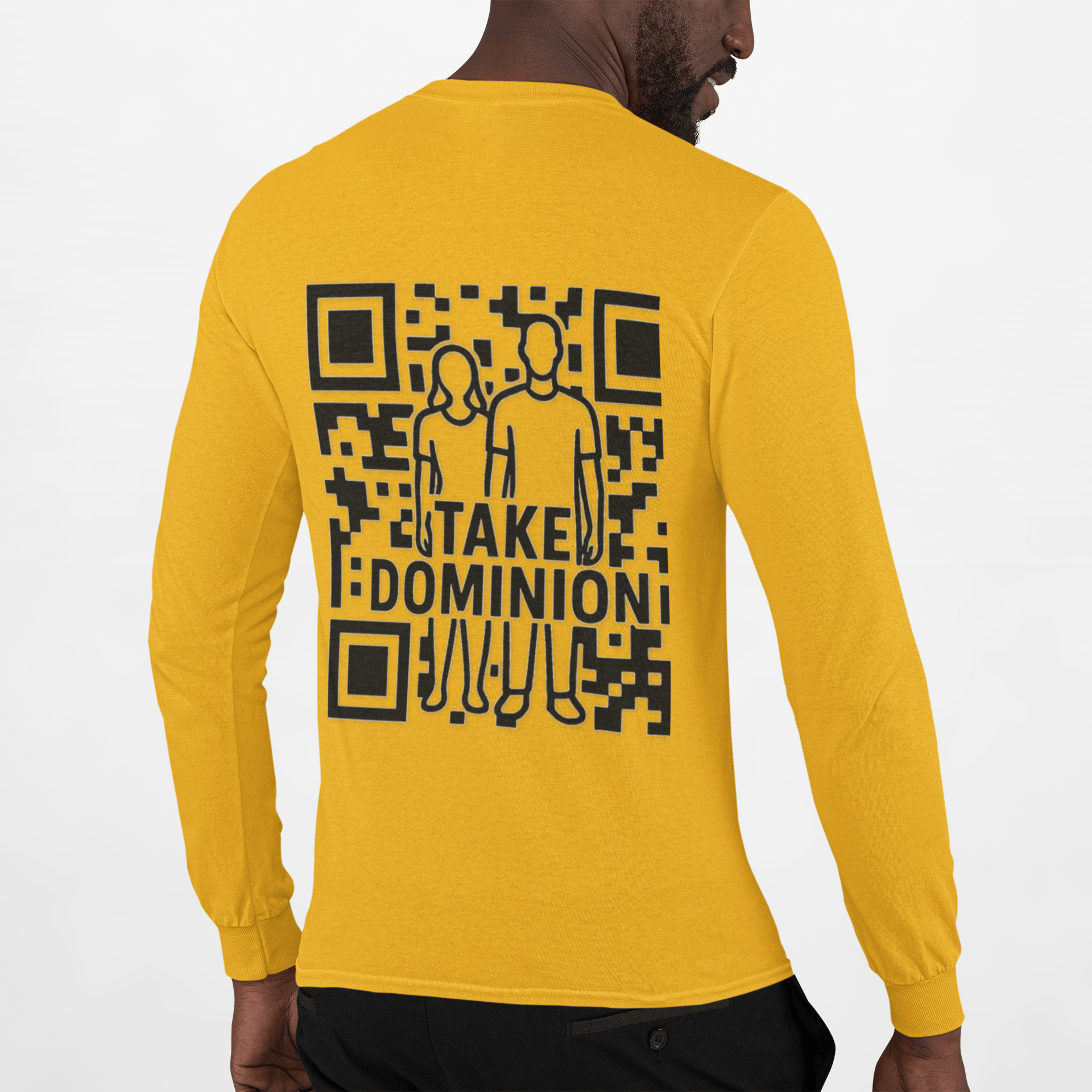 JKFstylez Long-sleeve Unisex QR Code Take Dominion Long Sleeve Tee