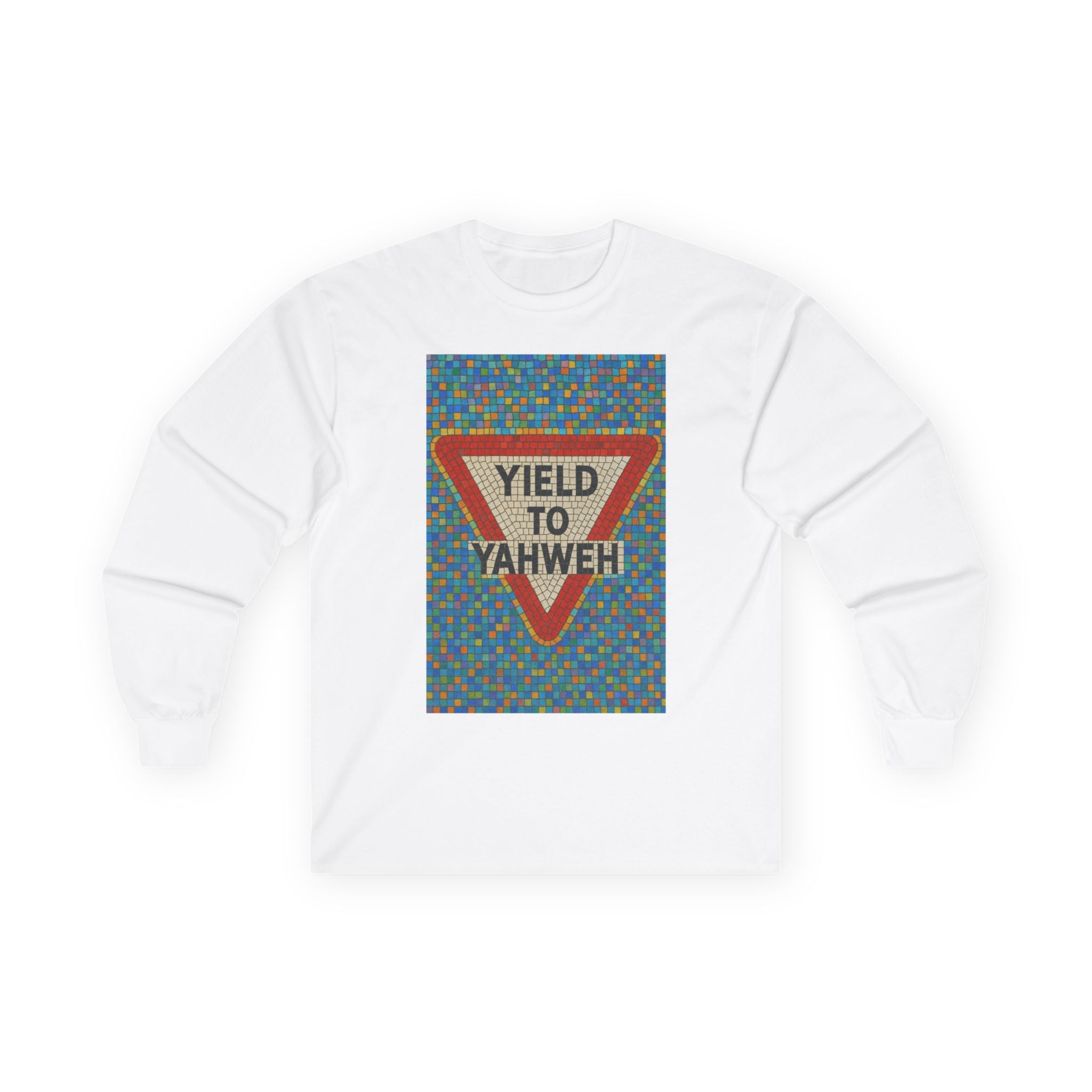 JKFstylez Long-sleeve White / S Unisex Long Sleeve Tee, Yield to Yahweh T-Shirt, Faith-Based Apparel