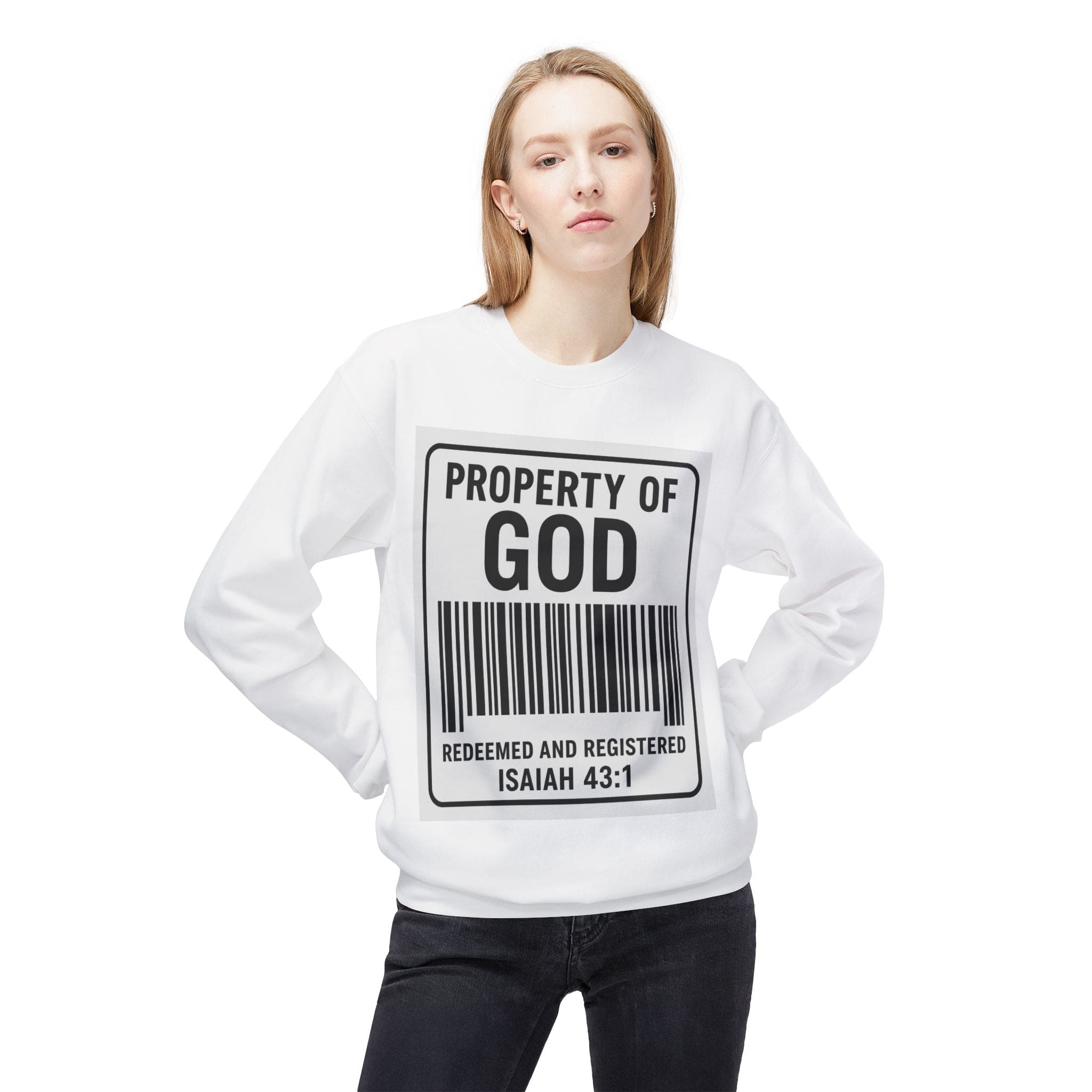 JKFstylez Sweatshirt Unisex Property of God Crewneck Sweatshirt