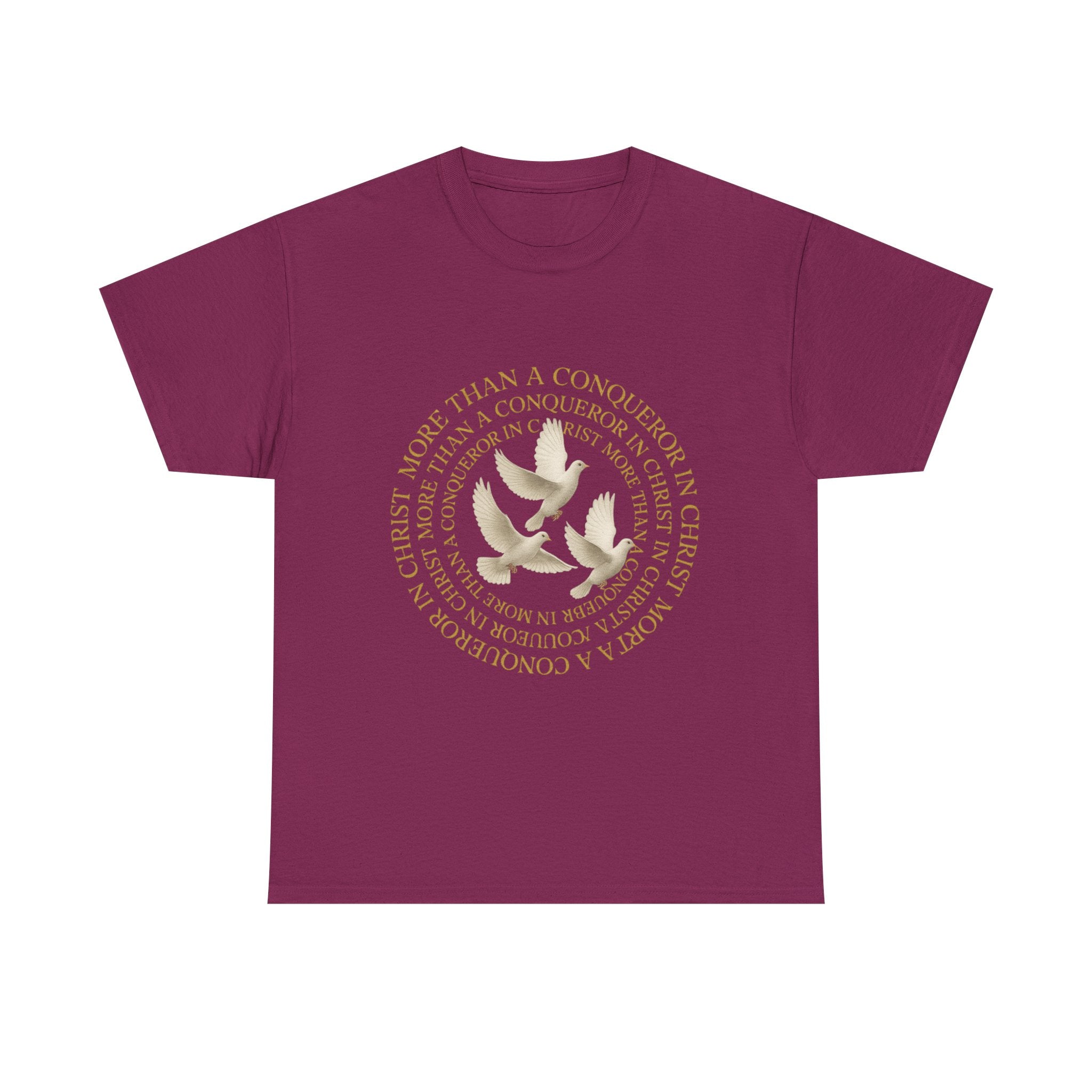 JKFstylez T-Shirt Berry / S Unisex More Than A Conqueror In ChristTee (L3)