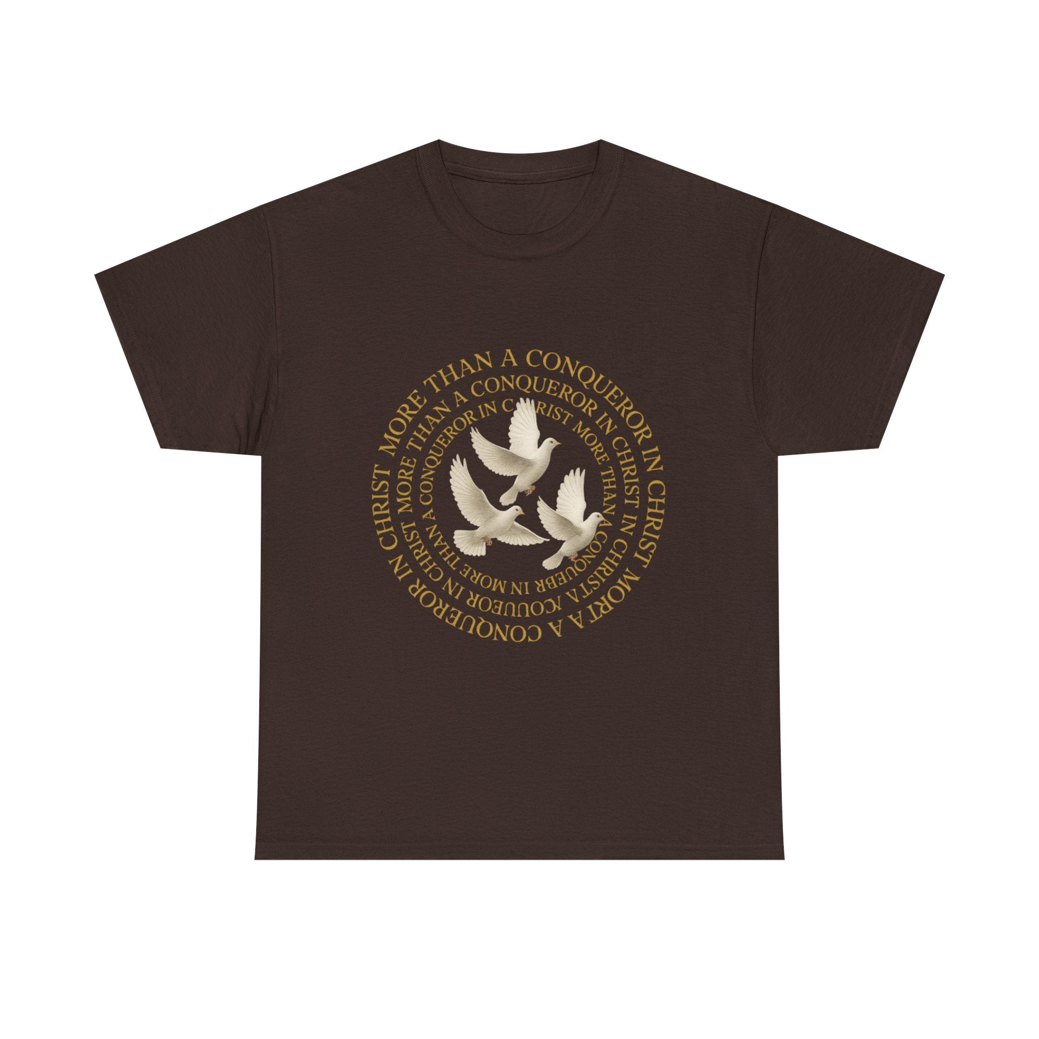 JKFstylez T-Shirt Dark Chocolate / S Unisex More Than A Conqueror in Christ Tee (L1)