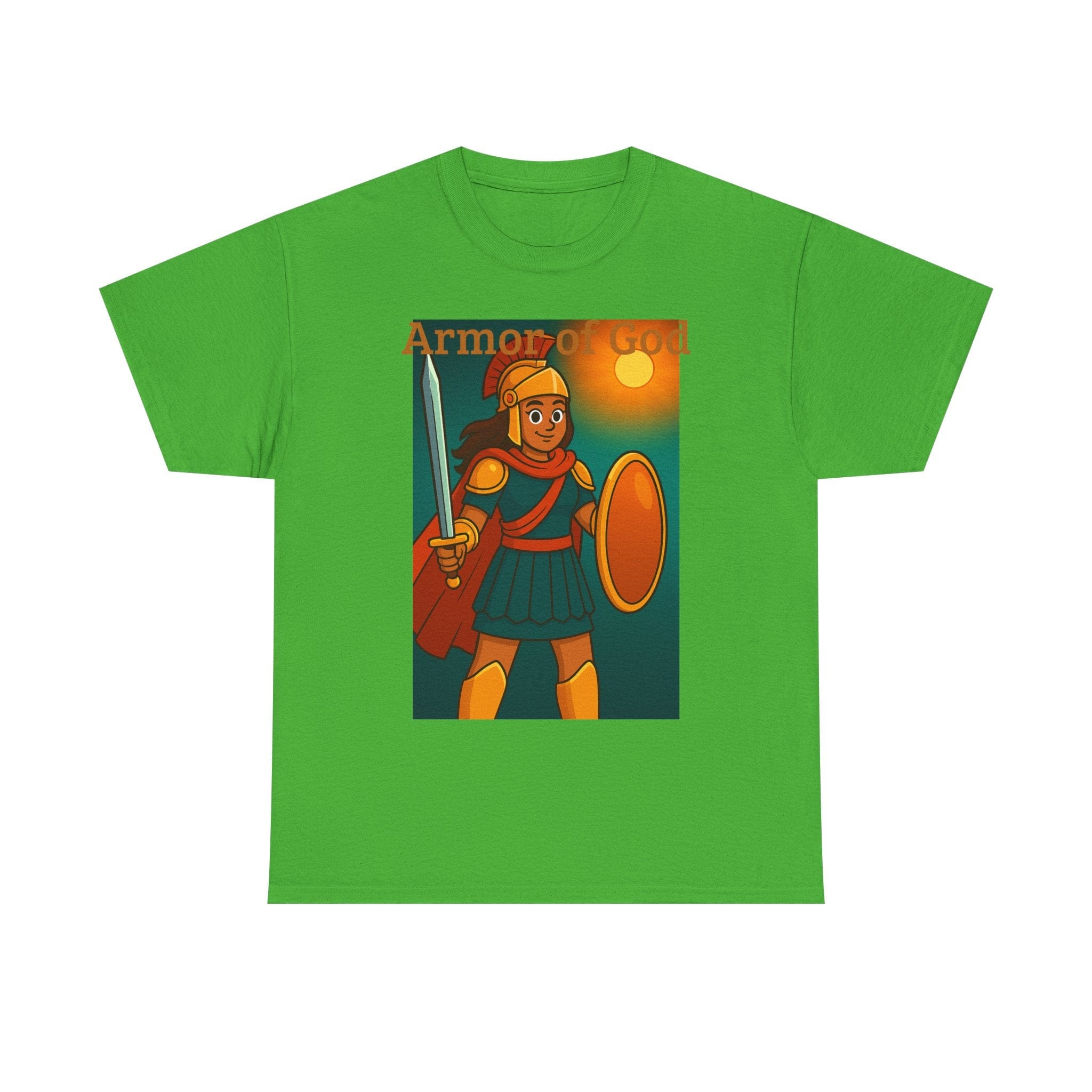 JKFstylez T-Shirt Electric Green / S Unisex Warrior of God Short slv. Tee