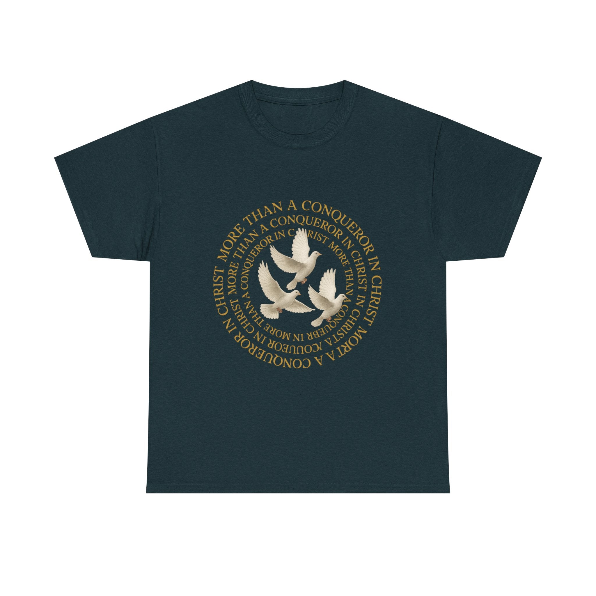 JKFstylez T-Shirt Midnight / S Unisex More Than A Conqueror in Christ Tee (L1)