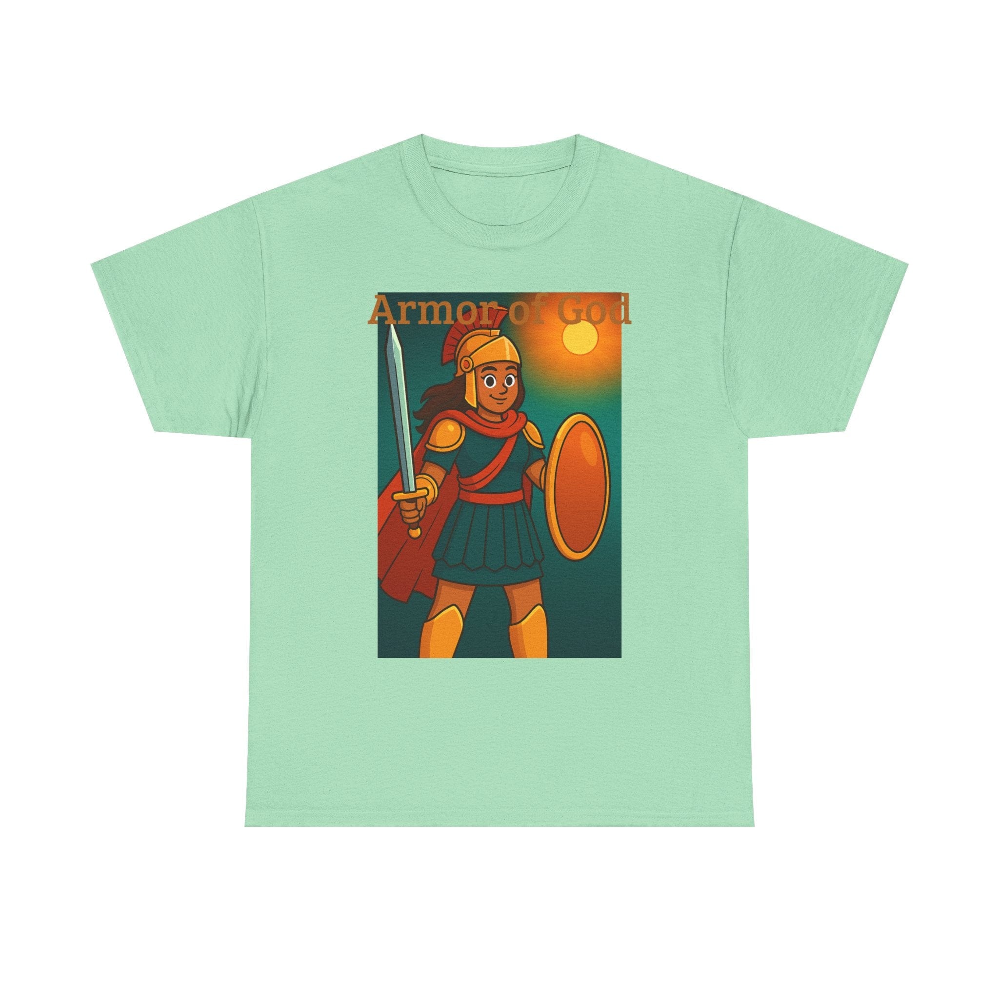 JKFstylez T-Shirt Mint Green / S Unisex Warrior of God Short slv. Tee
