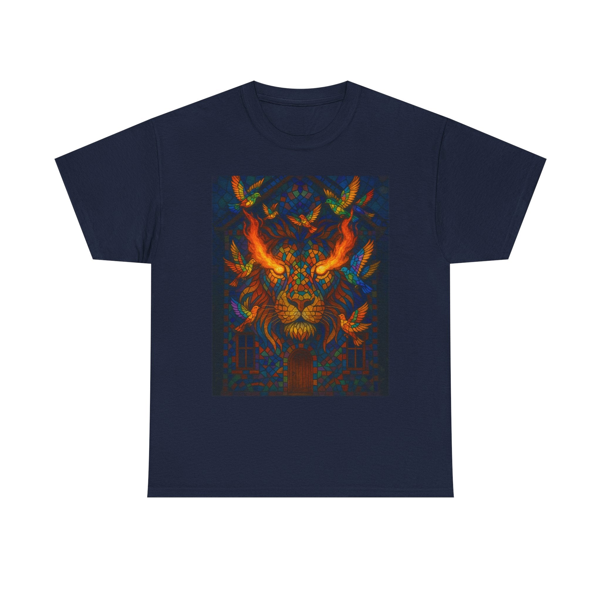 JKFstylez T-Shirt Navy / S Unisex Lion Graphic Tee