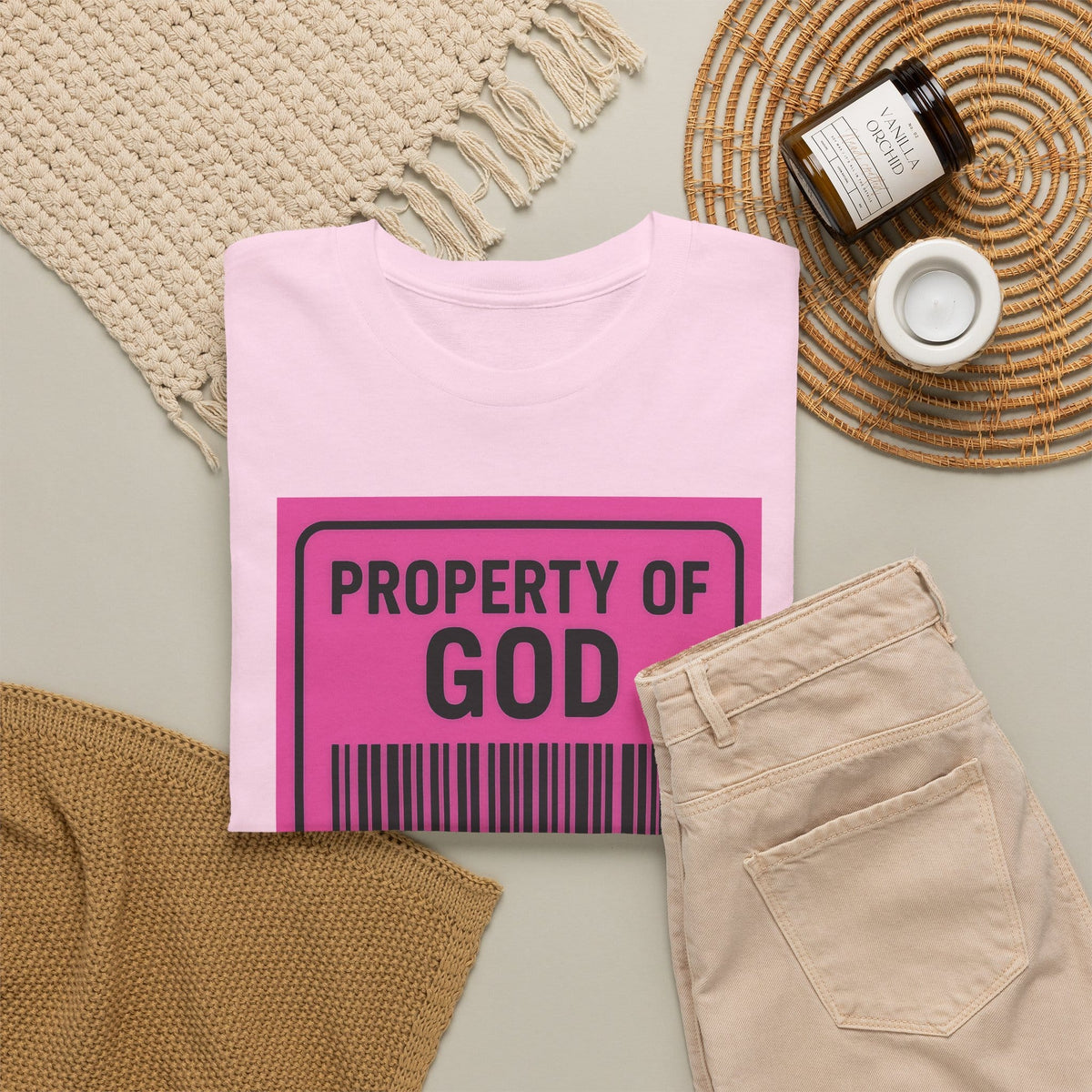 JKFstylez T-Shirt Property of God Isaiah 43:1 Christian T-Shirt
