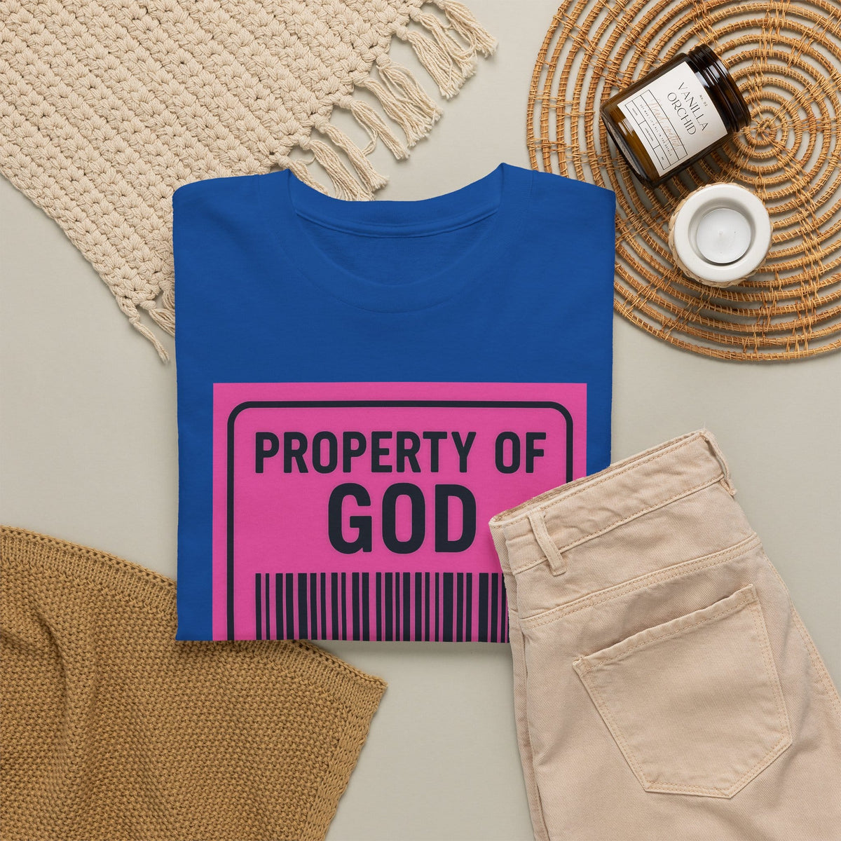 JKFstylez T-Shirt Property of God Isaiah 43:1 Christian T-Shirt