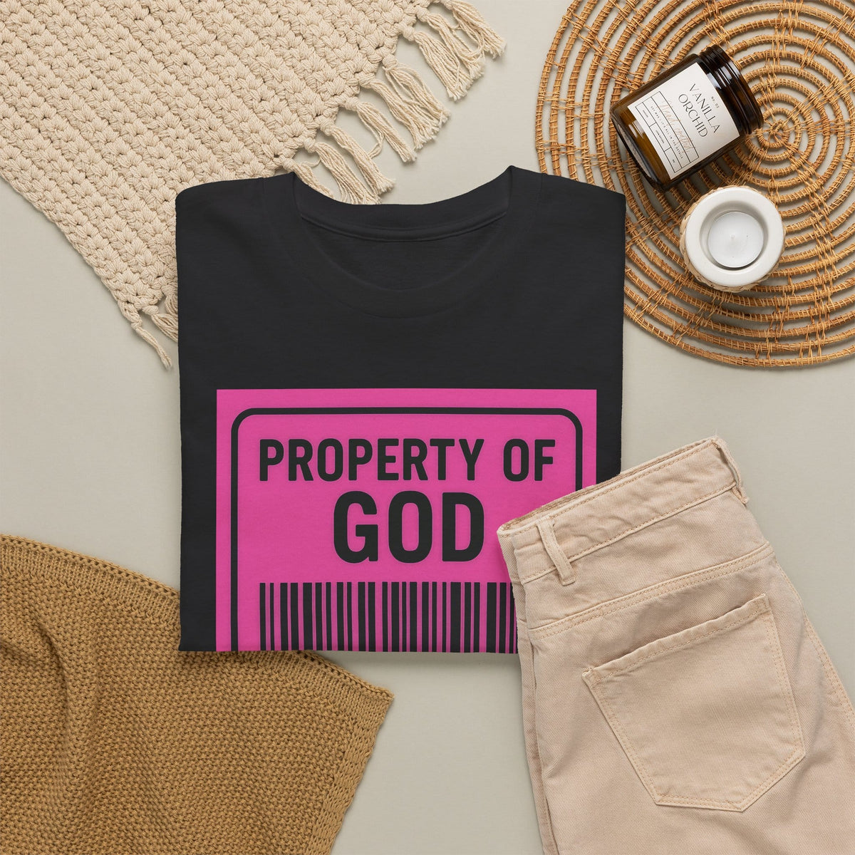 JKFstylez T-Shirt Property of God Isaiah 43:1 Christian T-Shirt