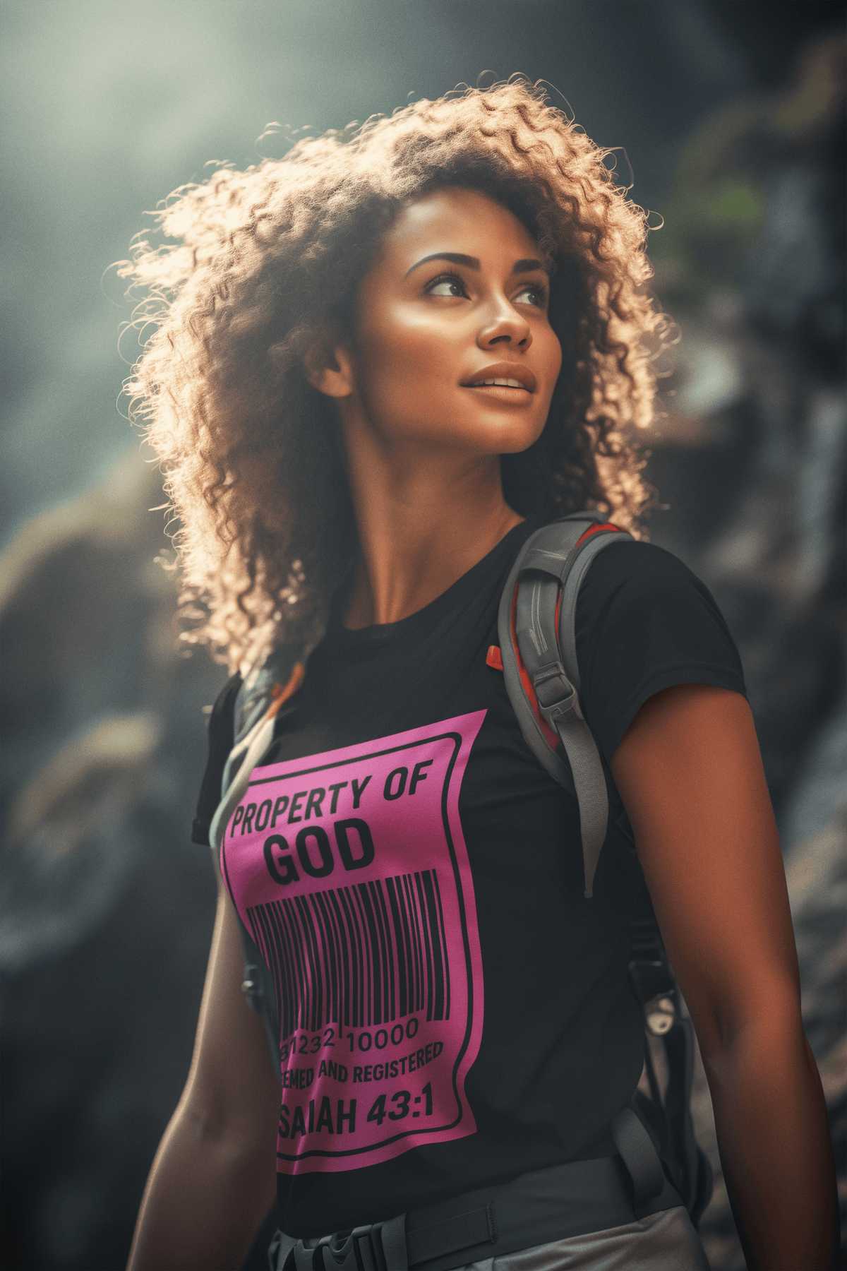 JKFstylez T-Shirt Property of God Isaiah 43:1 Christian T-Shirt