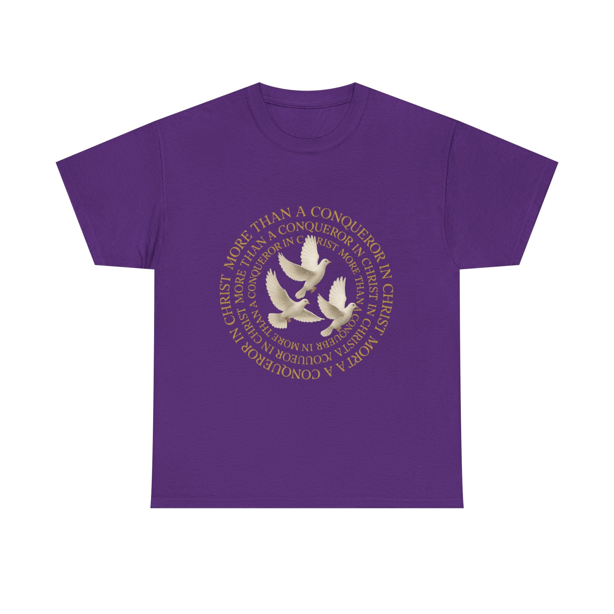JKFstylez T-Shirt Purple / S Unisex More Than A Conqueror in Christ Tee (L1)