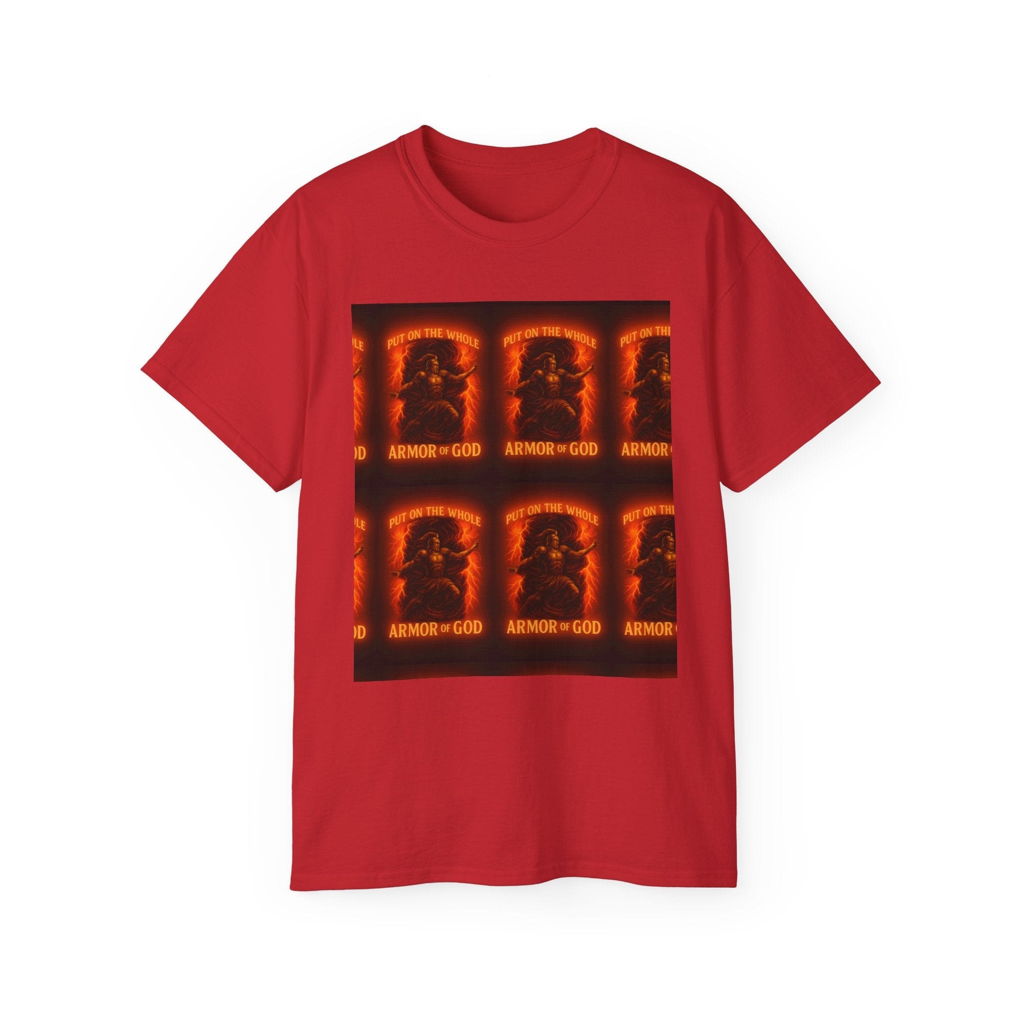 JKFstylez T-Shirt Red / S Spiritual Armor Graphic Tee | Unisex Cotton T-Shirt