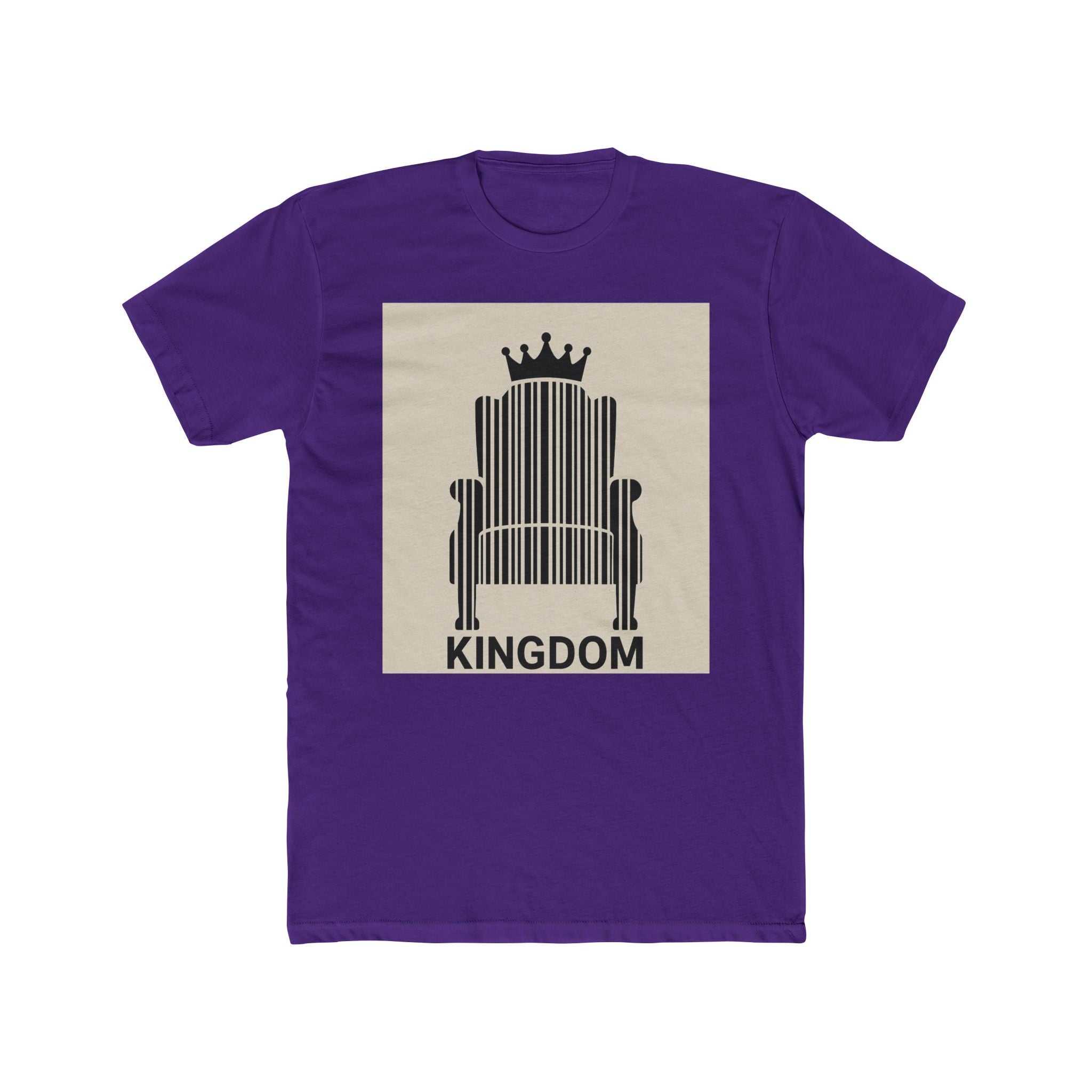 JKFstylez T-Shirt Solid Purple Rush / S Unisex Kingdom Cotton Crew T
