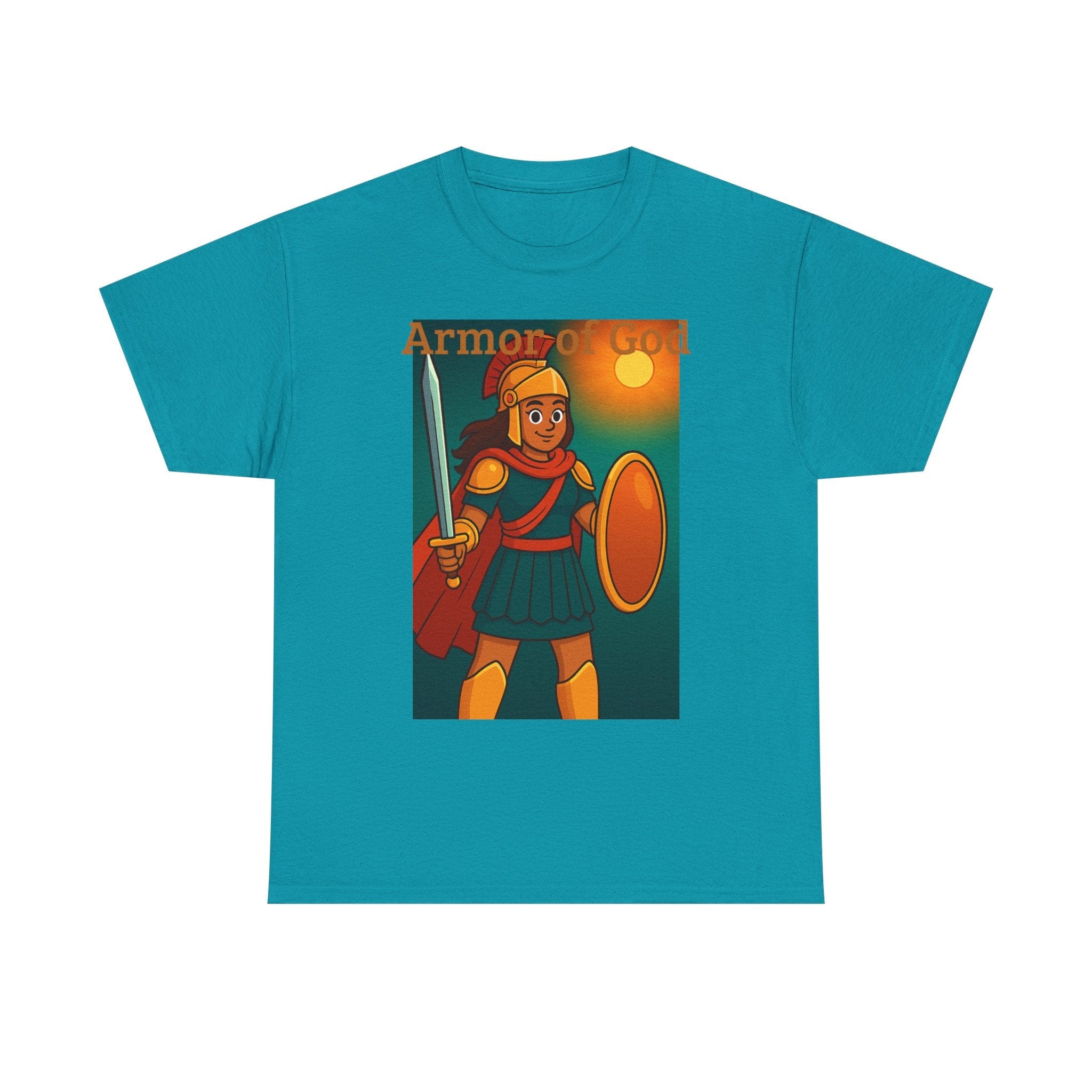 JKFstylez T-Shirt Tropical Blue / S Unisex Warrior of God Short slv. Tee