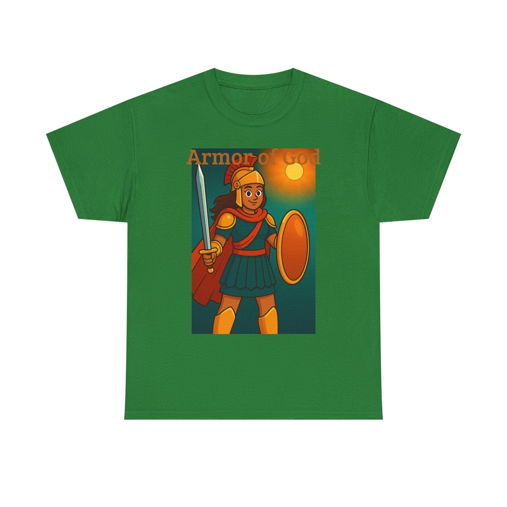 JKFstylez T-Shirt Turf Green / S Unisex Warrior of God Short slv. Tee