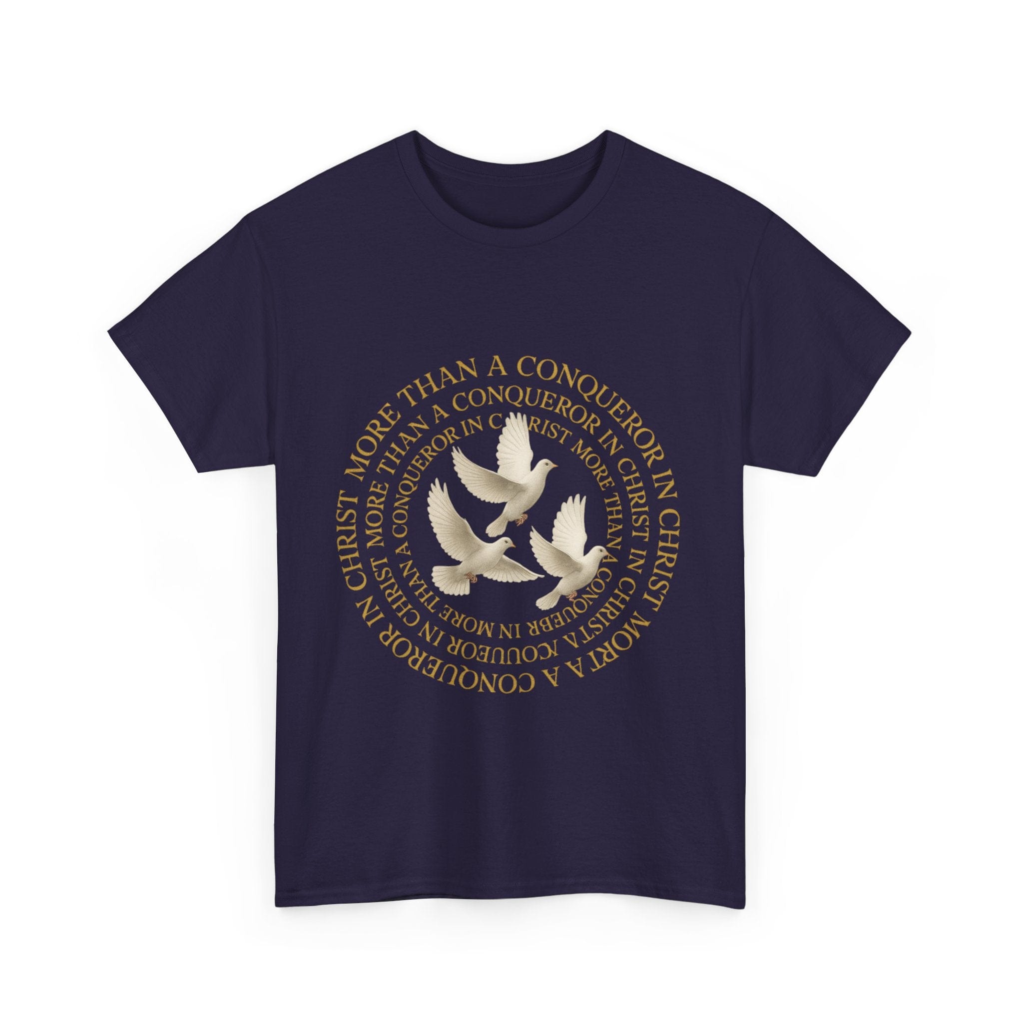 JKFstylez T-Shirt Unisex More Than A Conqueror in Christ Tee (L1)