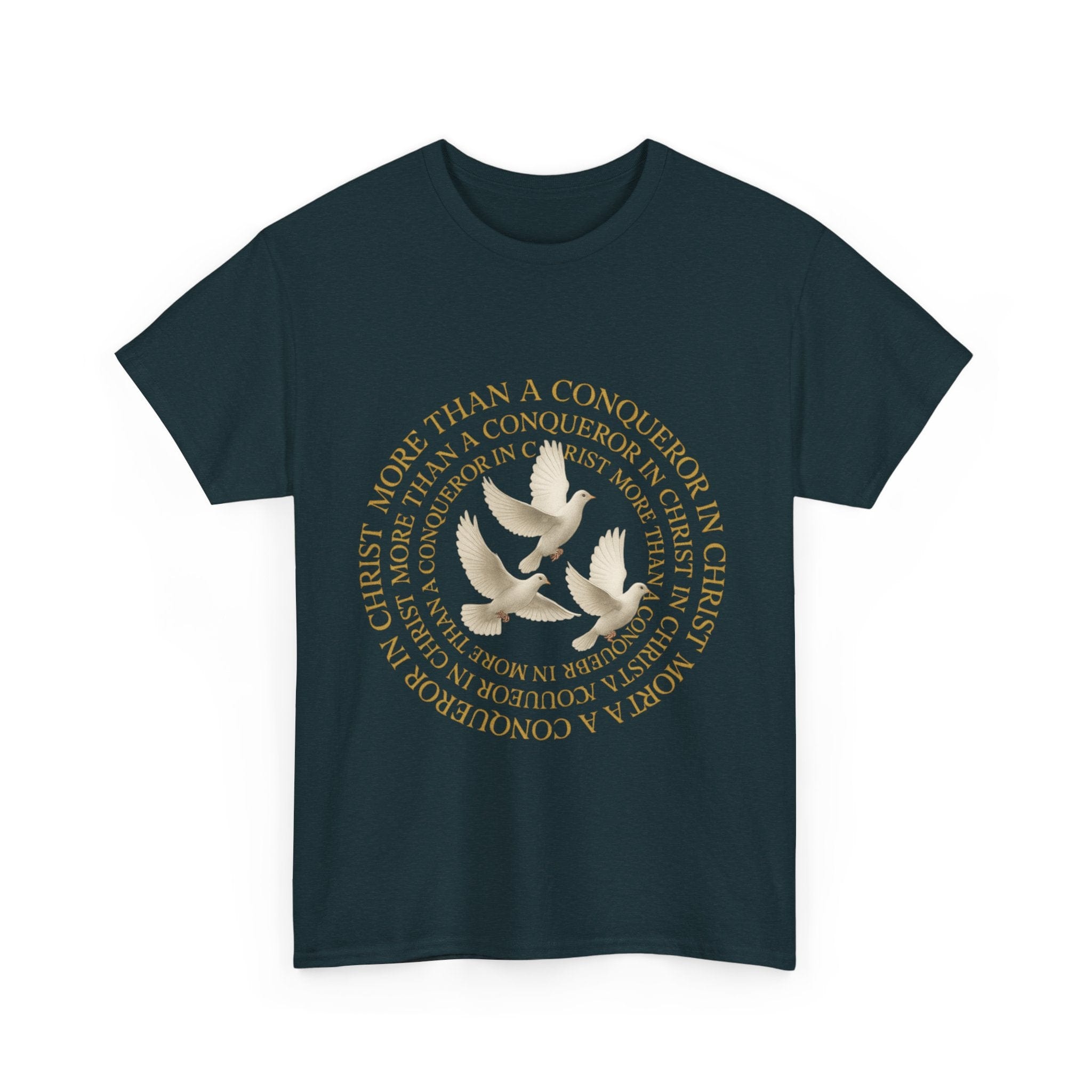JKFstylez T-Shirt Unisex More Than A Conqueror in Christ Tee (L1)