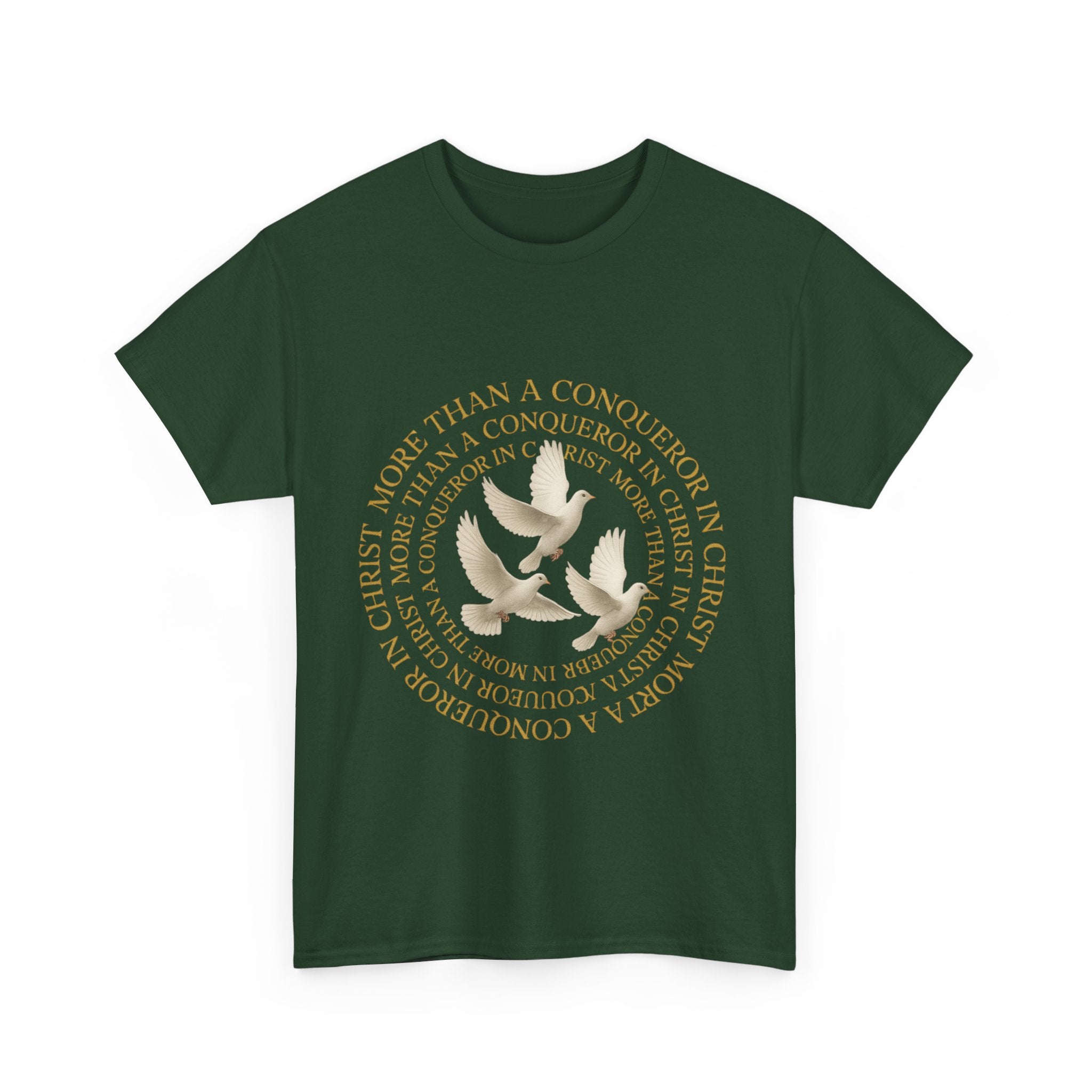 JKFstylez T-Shirt Unisex More Than A Conqueror in Christ Tee (L1)