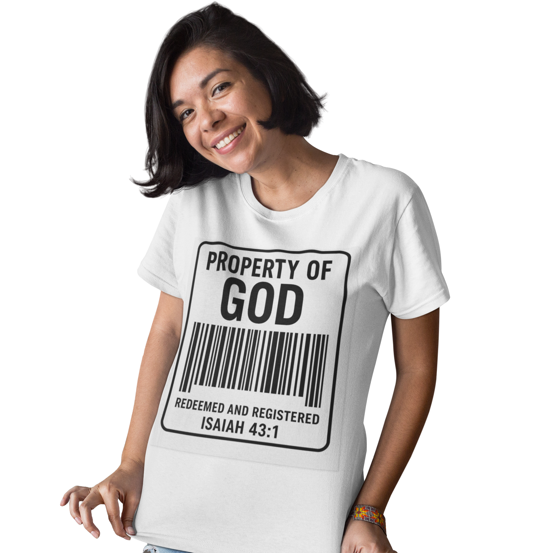 JKFstylez T-Shirt Unisex Oversized Property of God Boxy Tee -