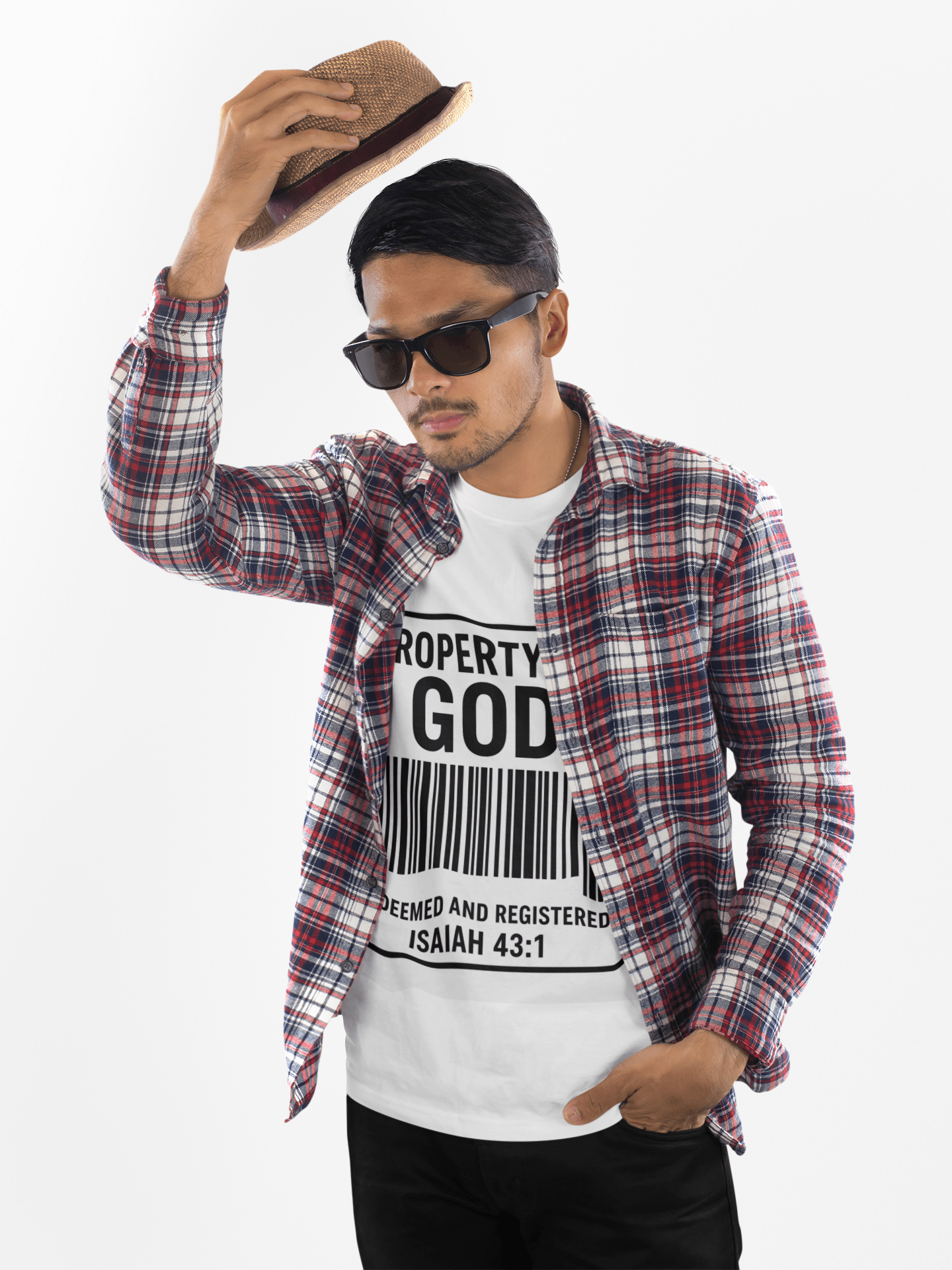 JKFstylez T-Shirt Unisex Oversized Property of God Boxy Tee -